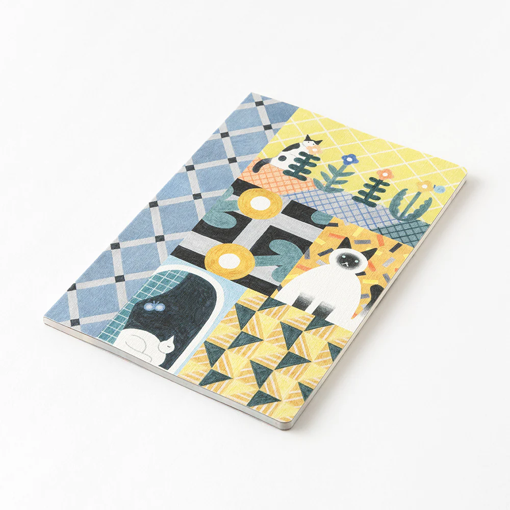 Midori Yuru Log Notebook B6 - Cat - Image 3