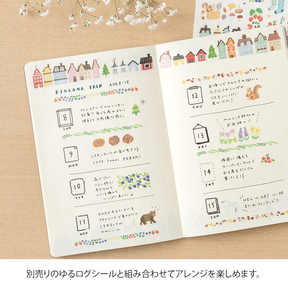 Midori Yuru Log Notebook B6 - Scandinavia - Image 4