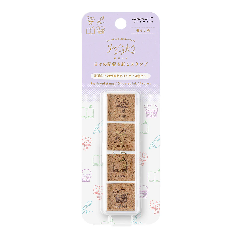 Midori Yuru Log Pre-inked Stamp - Image 25