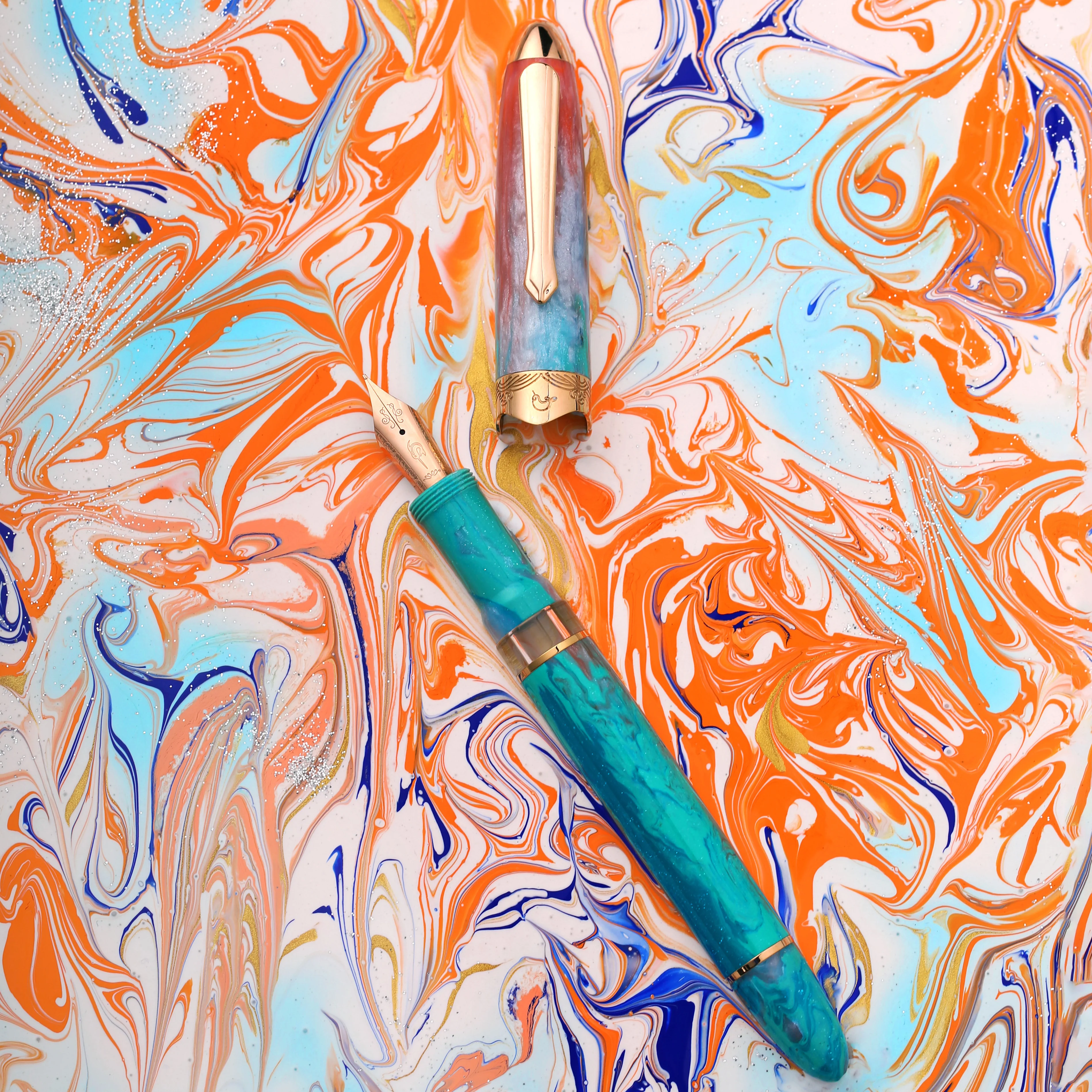 Nahvalur (Narwhal) Horizon Fountain Pen - Dawn - Image 3