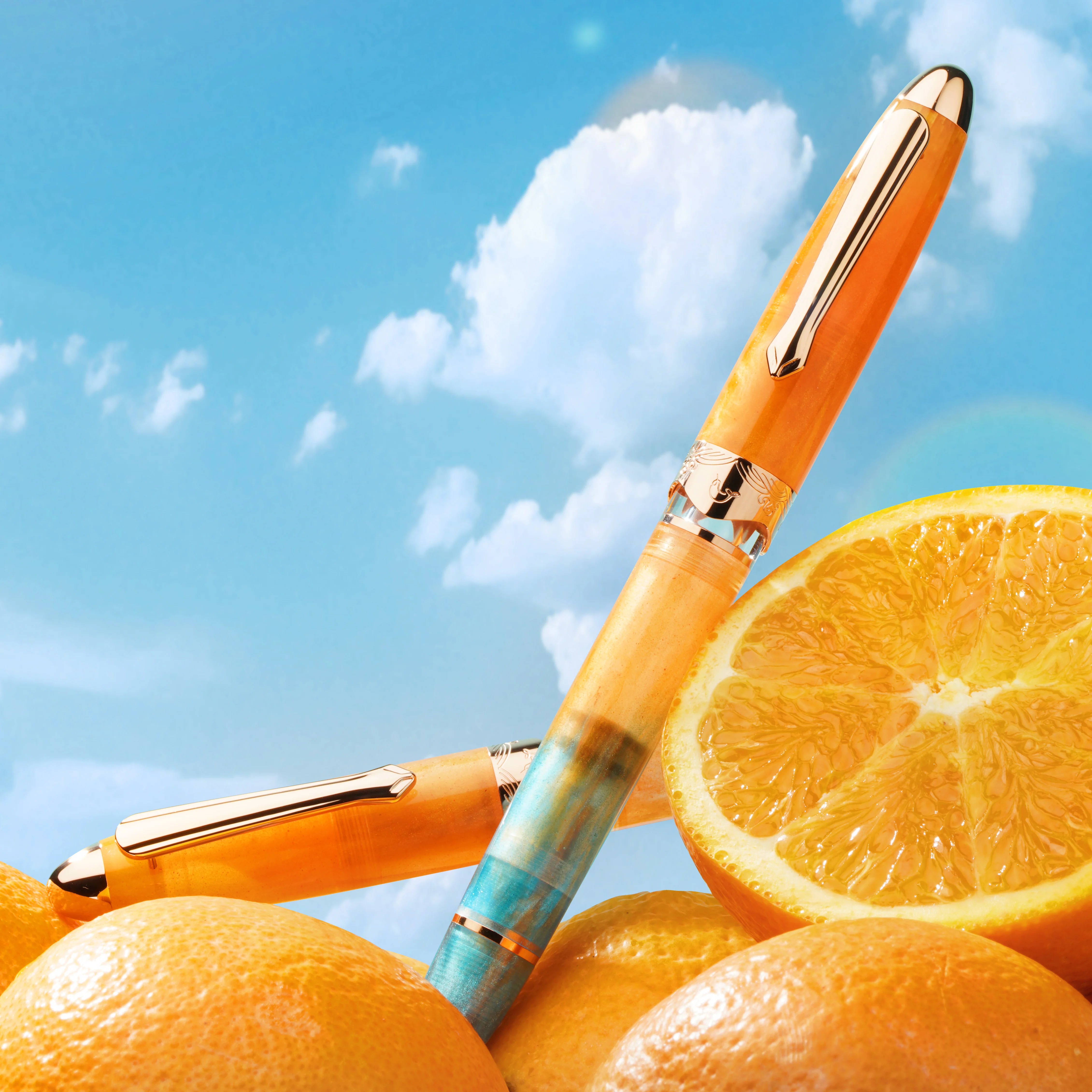 Nahvalur (Narwhal) Horizon Fountain Pen - Soleil - Image 4