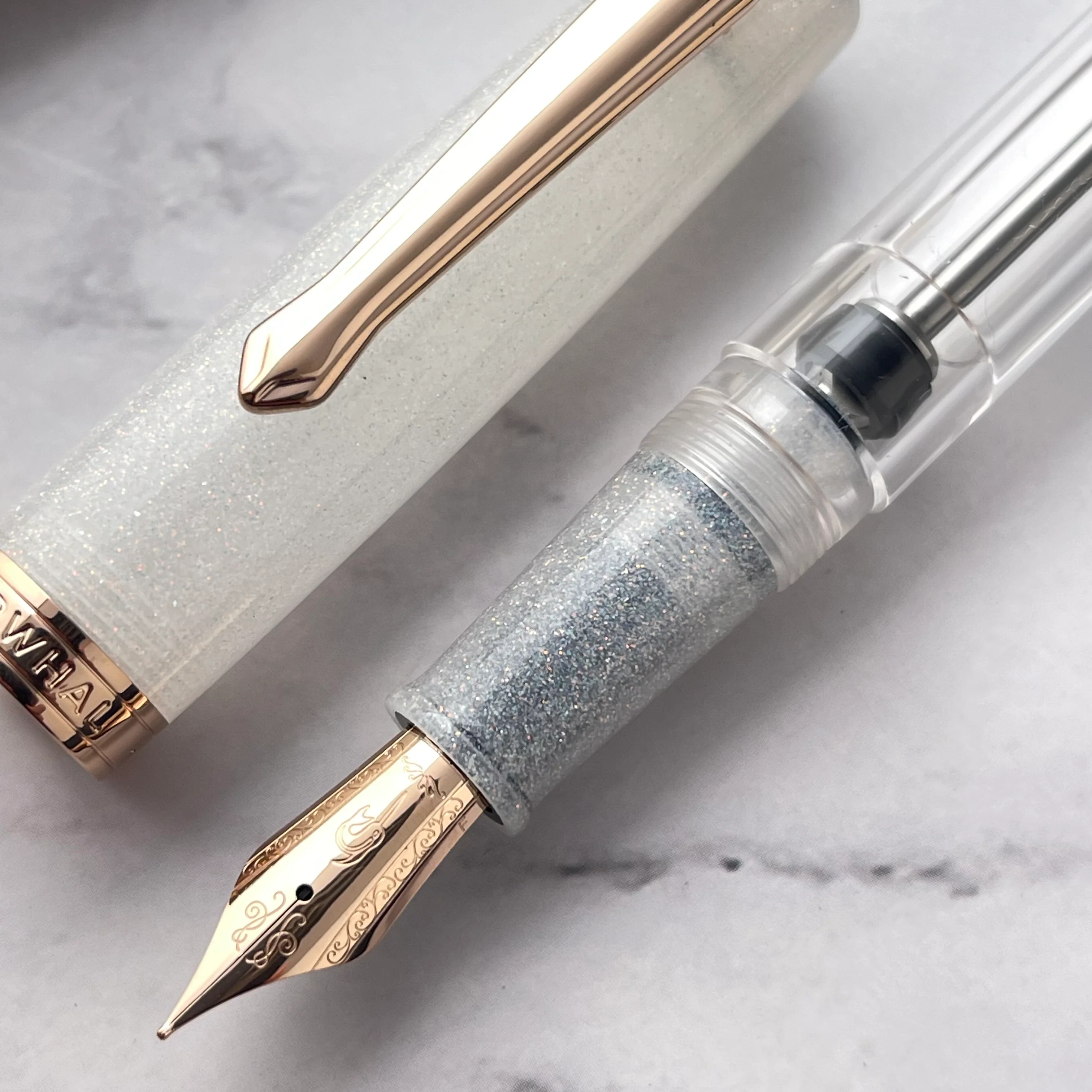 Nahvalur (Narwhal) Original Plus Fountain Pen - Matira Quartz (Special Edition) - Image 3