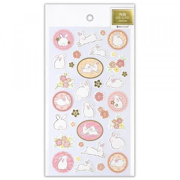 NB Large Japanese Style Sticker - Rabbit
