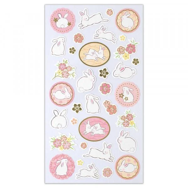 NB Large Japanese Style Sticker - Rabbit - Image 2