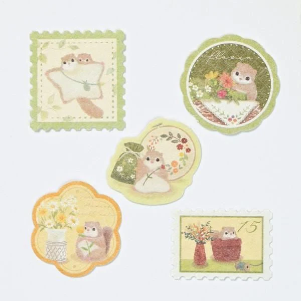 NB Mattari Animals Day Flake Stickers - Flying Squirrel - Image 2