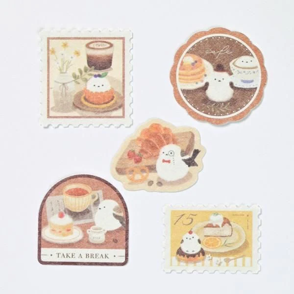 NB Mattari Animals Day Flake Stickers - Long-Tailed Tit - Image 2