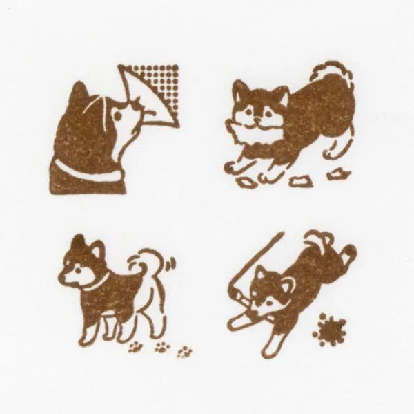 NB Wooden Stamps - Mischief in the Margins - Shiba Inu - Image 3