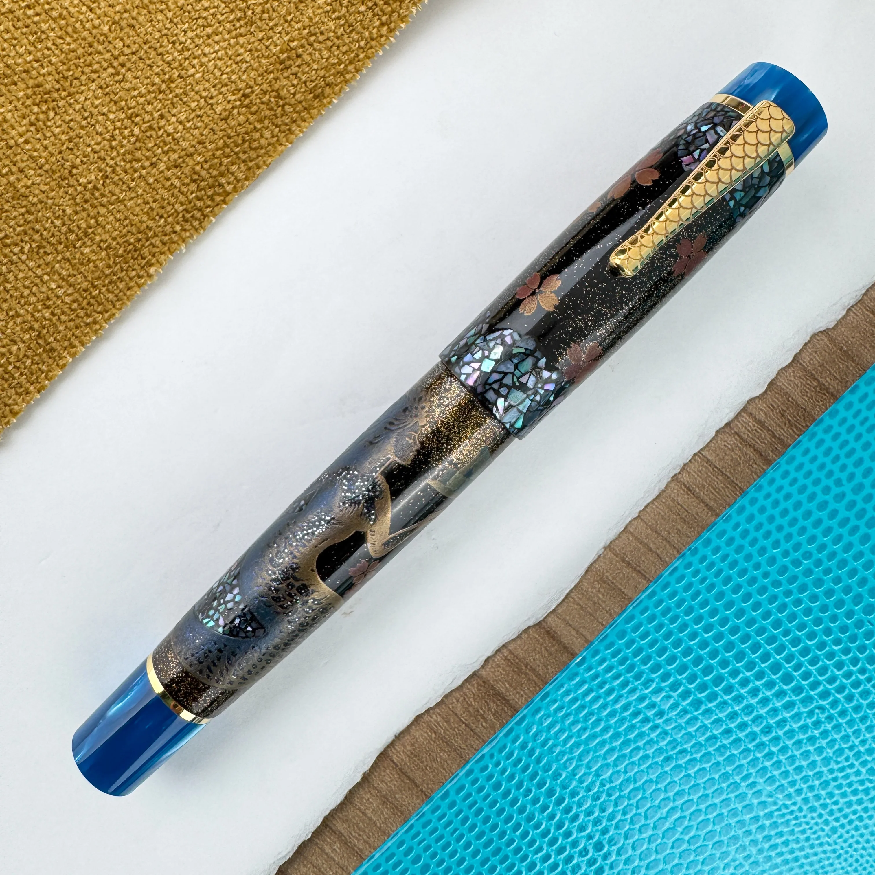 Nino Marino Signature Parthenope Maki-e Fountain Pen - The Song of Two Seas (Limited Edition) - Image 2