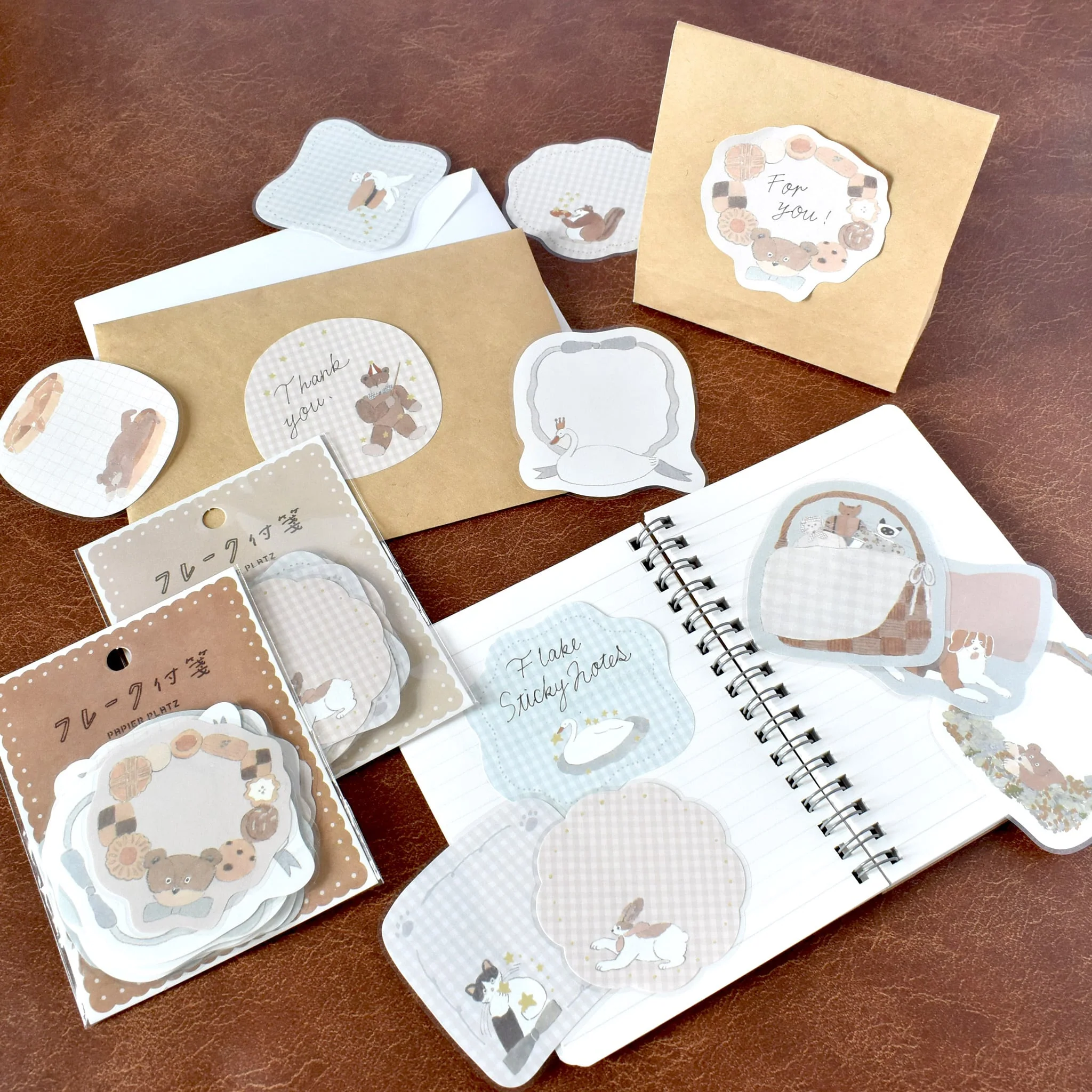 Papier Platz Tobimatsu Shoichiro Flake Sticky Notes - Various Motifs - Image 3