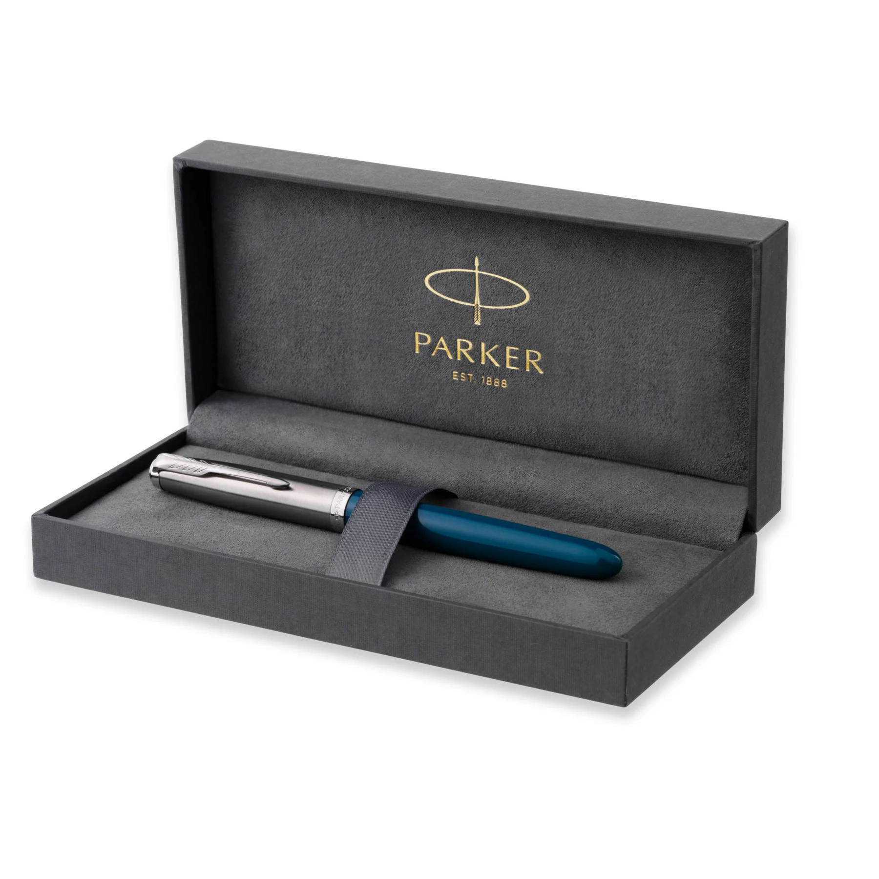 Parker 51 Fountain Pen - Teal Blue - Image 8