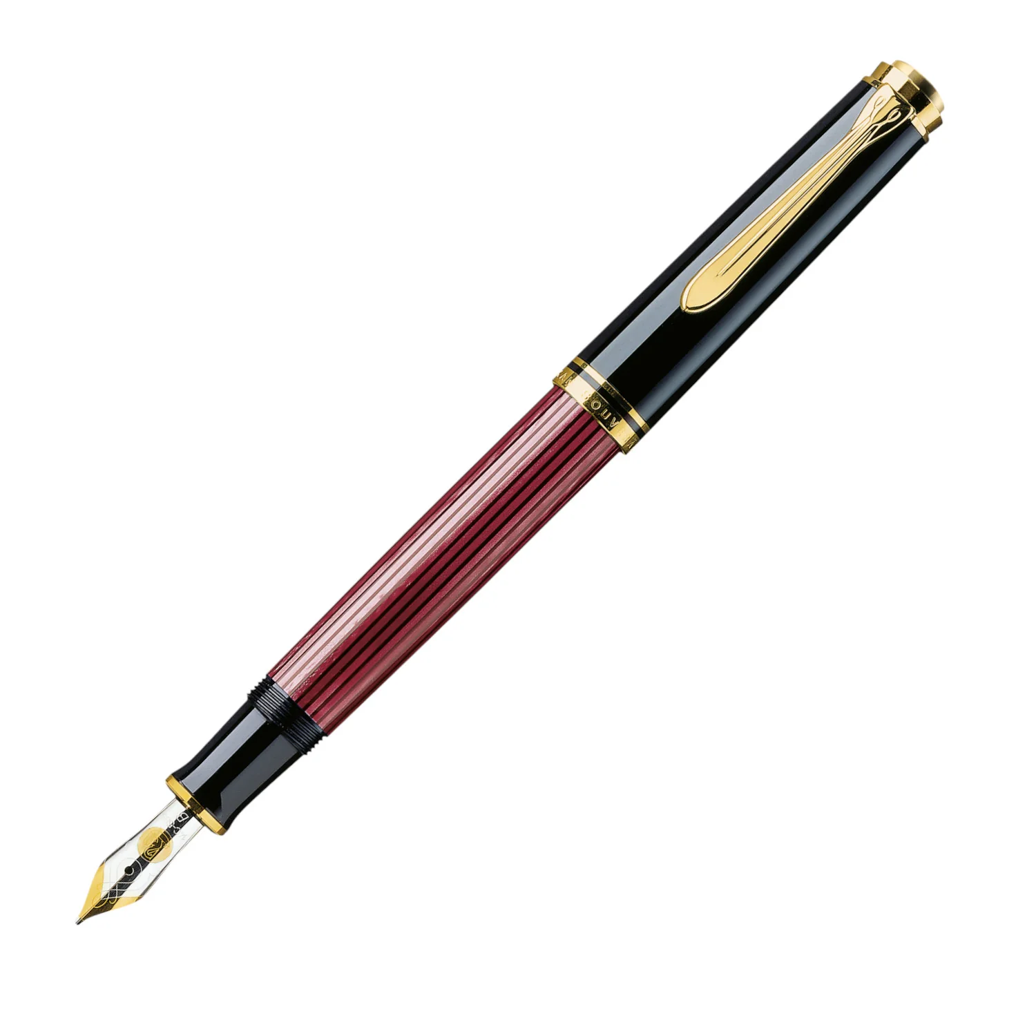 Pelikan Souveran M600 Fountain Pen - Black-Red - Image 3