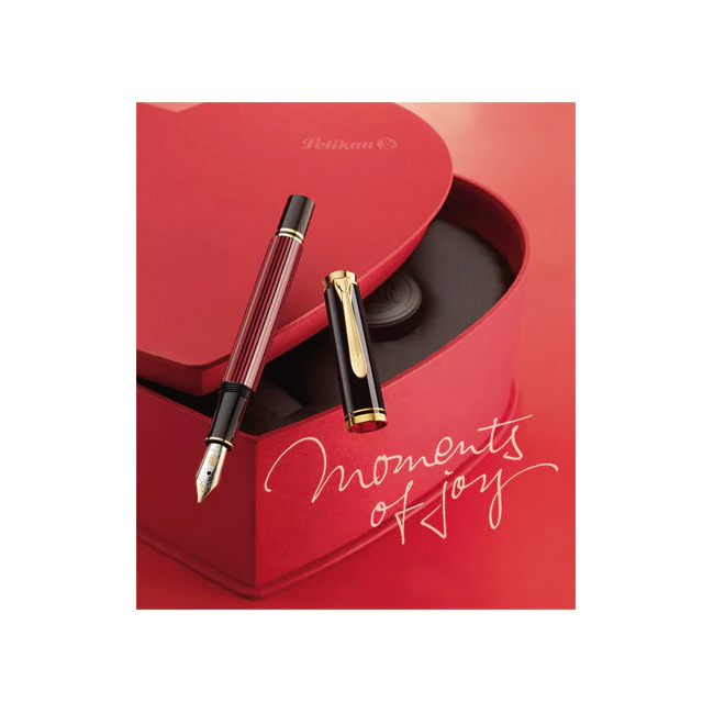 Pelikan Souveran M600 Fountain Pen - Black-Red - Image 4