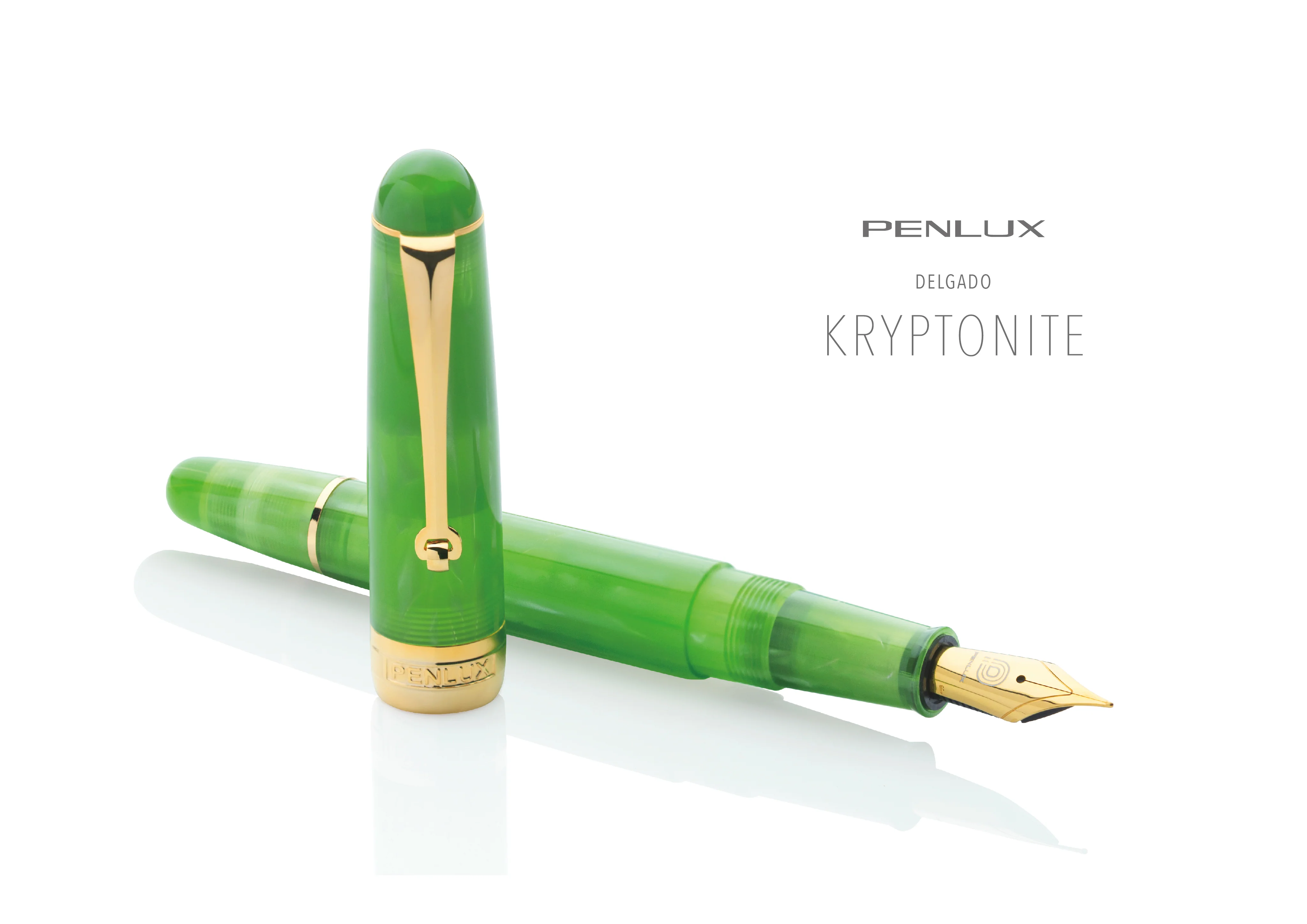 Penlux Masterpiece Delgado Fountain Pen - Kryptonite - Image 3