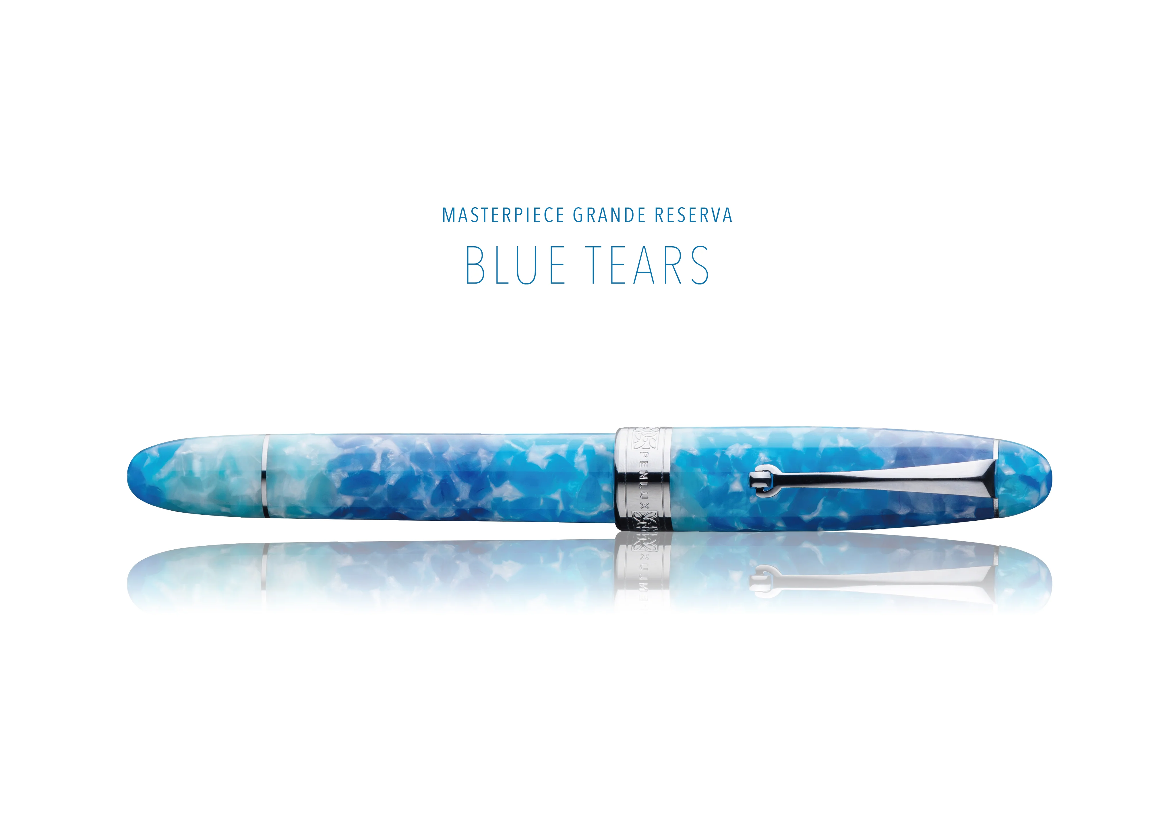 Penlux Masterpiece Grande Reserva Fountain Pen - Blue Tears - Image 4