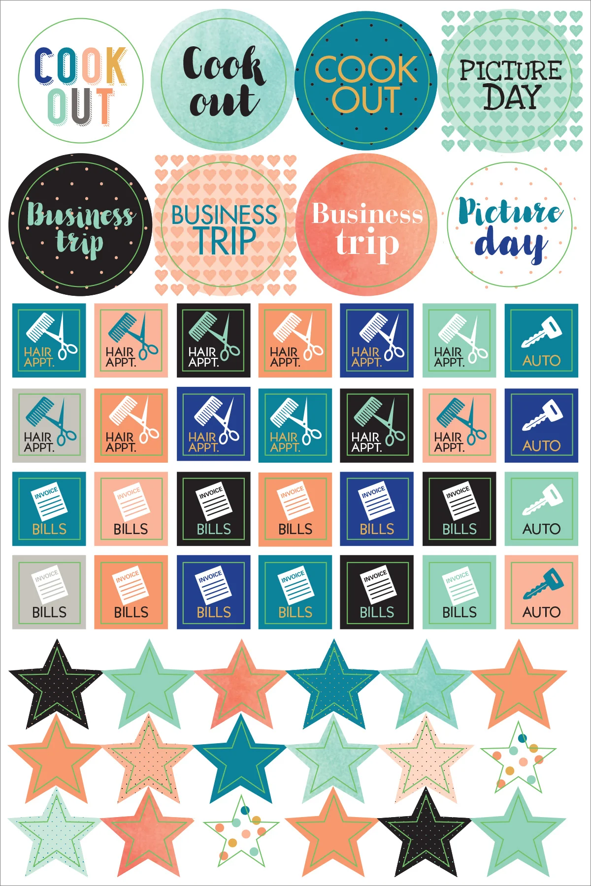 ESSENTIALS MOM'S PLANNER STICKERS - Image 10