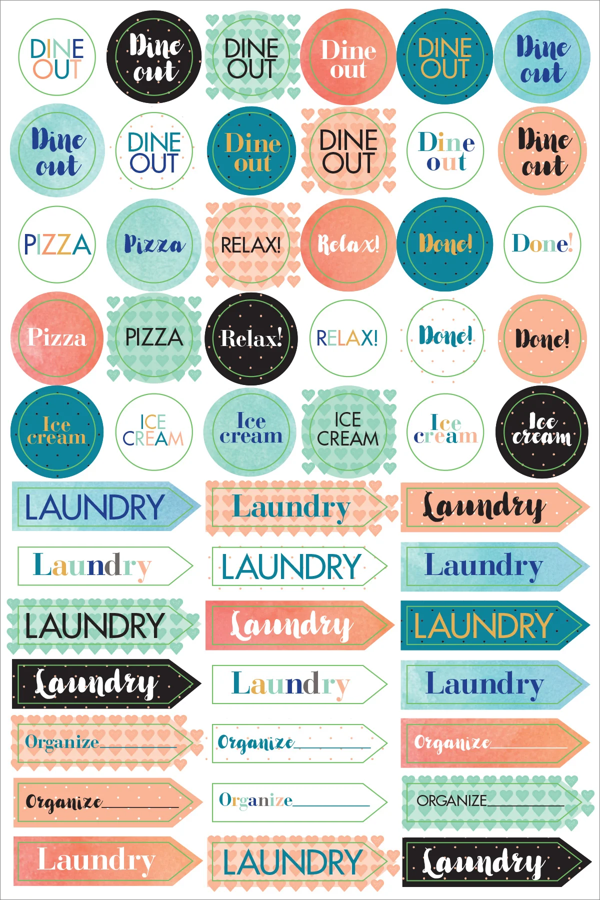 ESSENTIALS MOM'S PLANNER STICKERS - Image 12