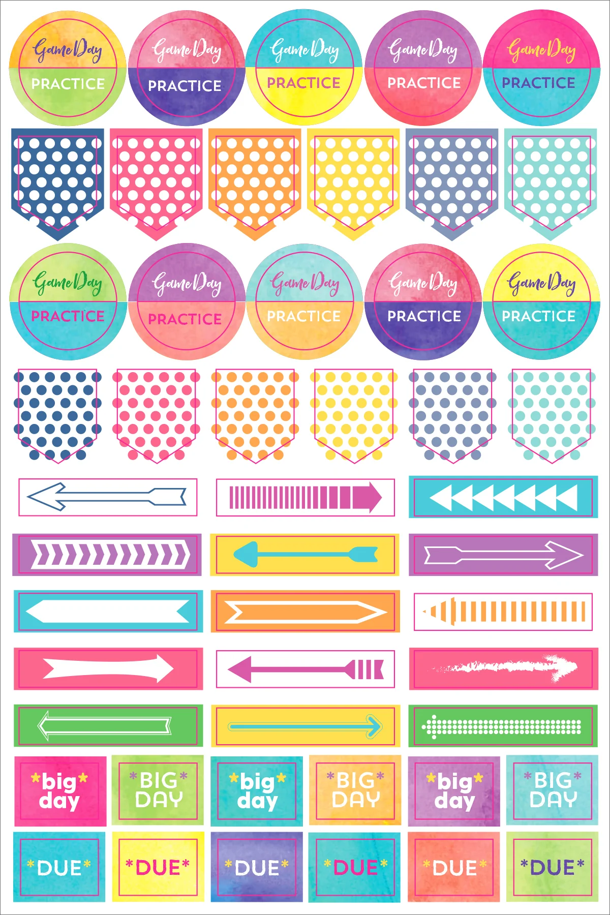 ESSENTIALS STUDENT PLANNER STICKERS - Image 5