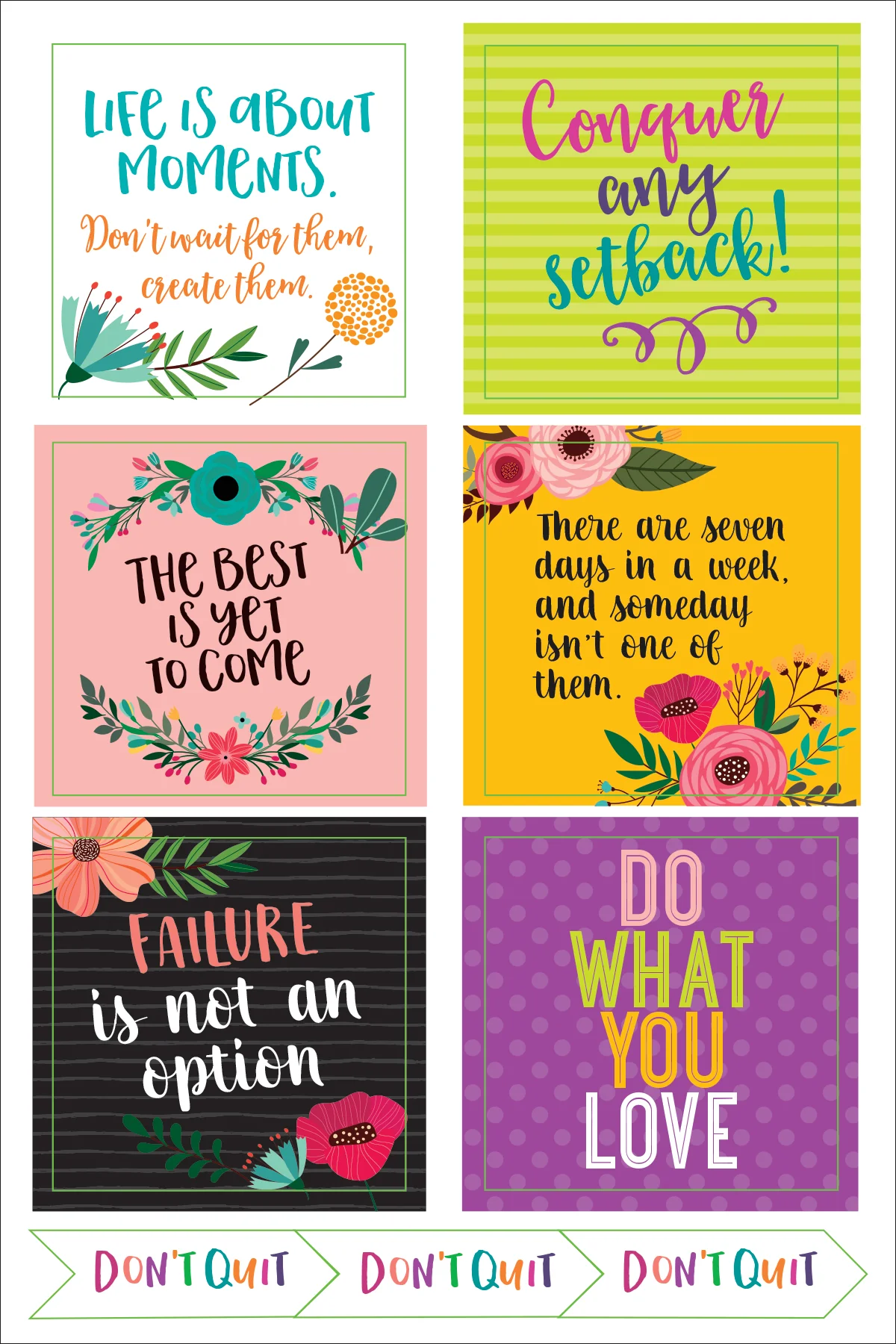 ESSENTIALS WAKE UP, KICK ASS, REPEAT. PLANNER STICKERS - Image 3