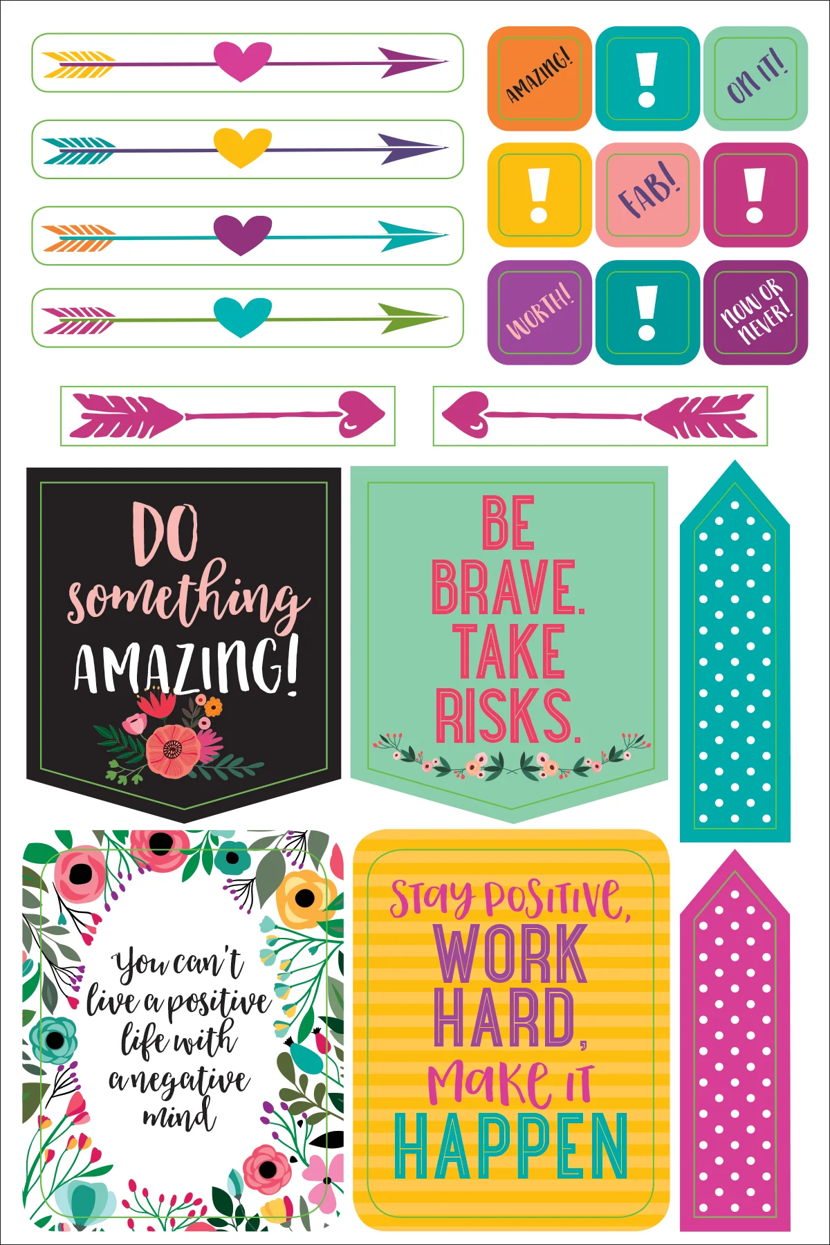 ESSENTIALS WAKE UP, KICK ASS, REPEAT. PLANNER STICKERS - Image 5