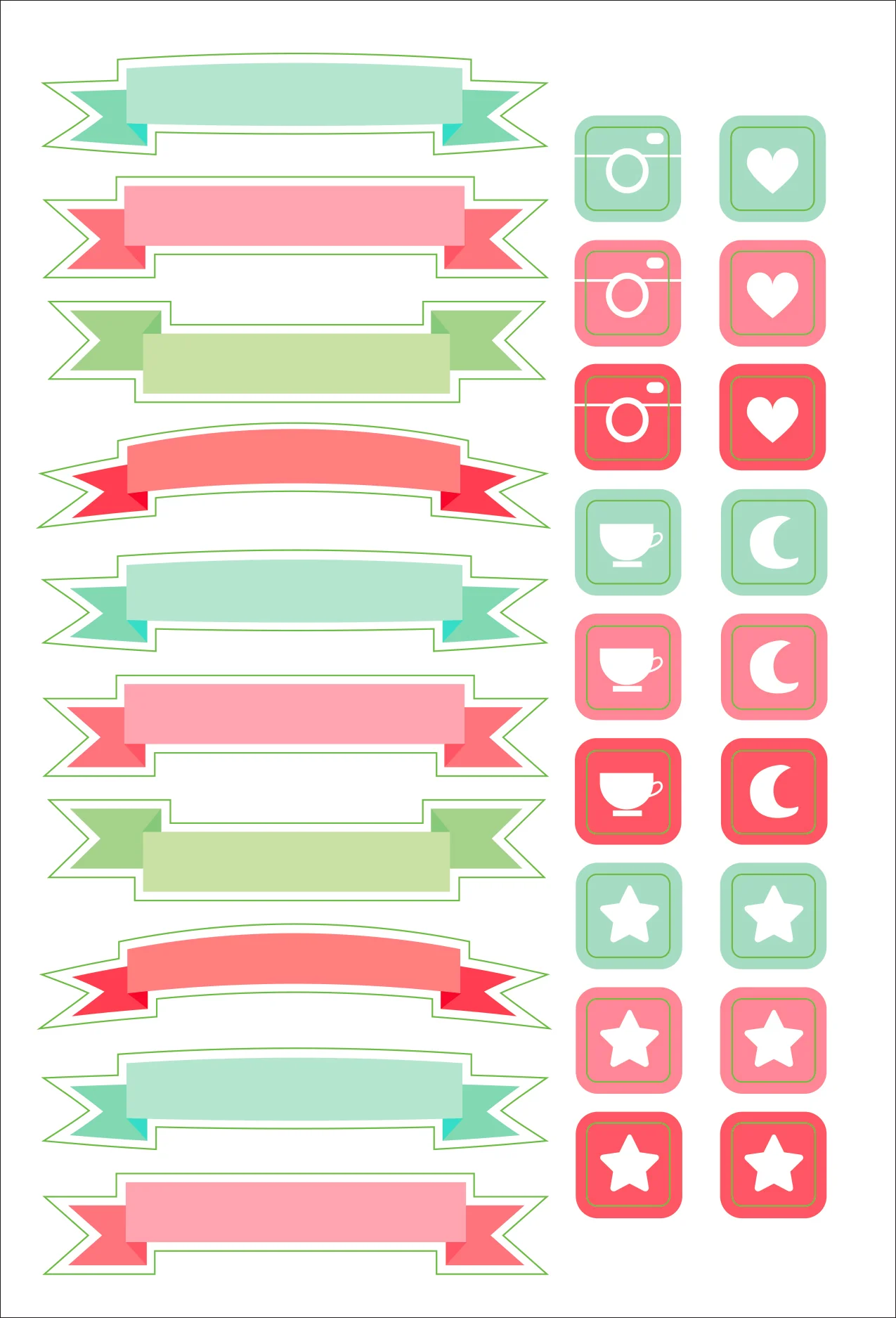 ESSENTIALS DOTTED JOURNAL PLANNER STICKERS - Image 5