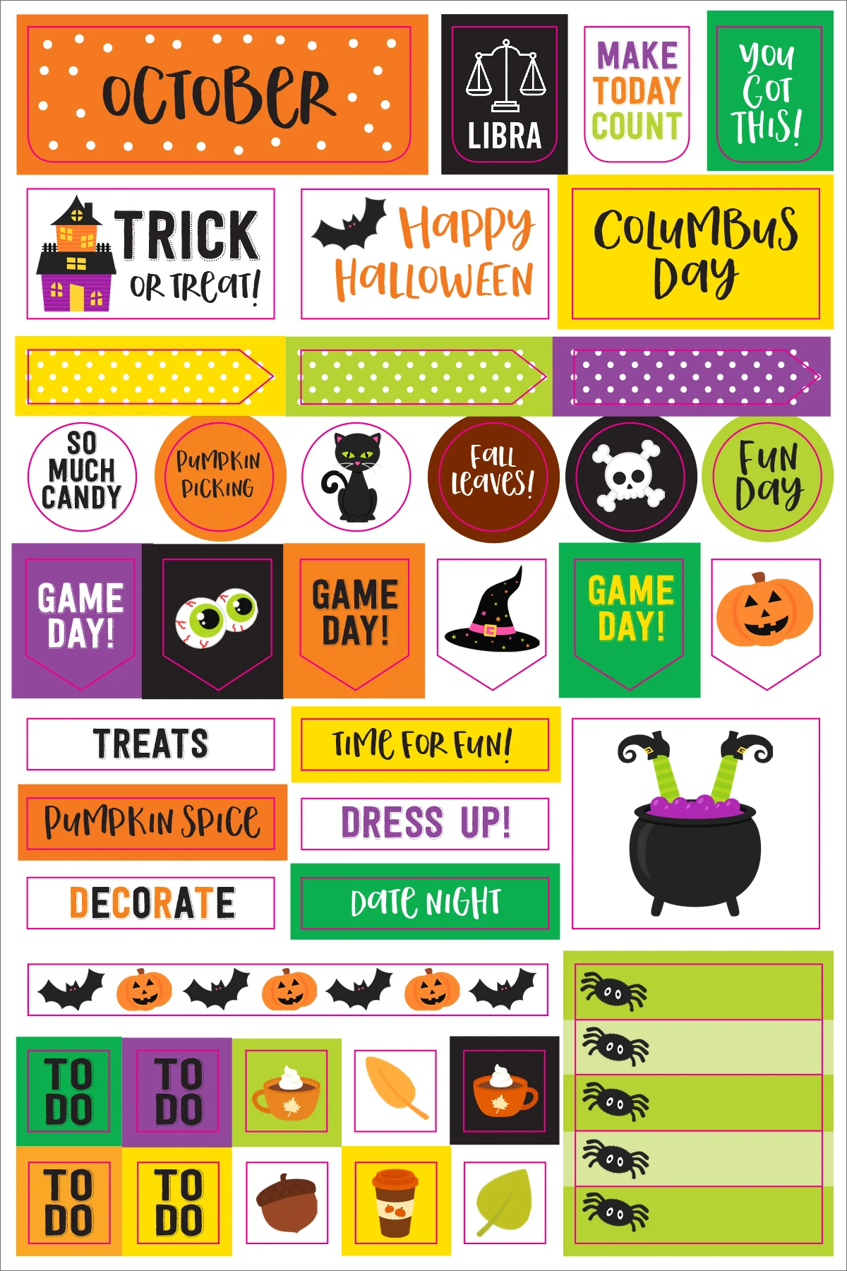 Essentials Monthly Planner Stickers - Image 12
