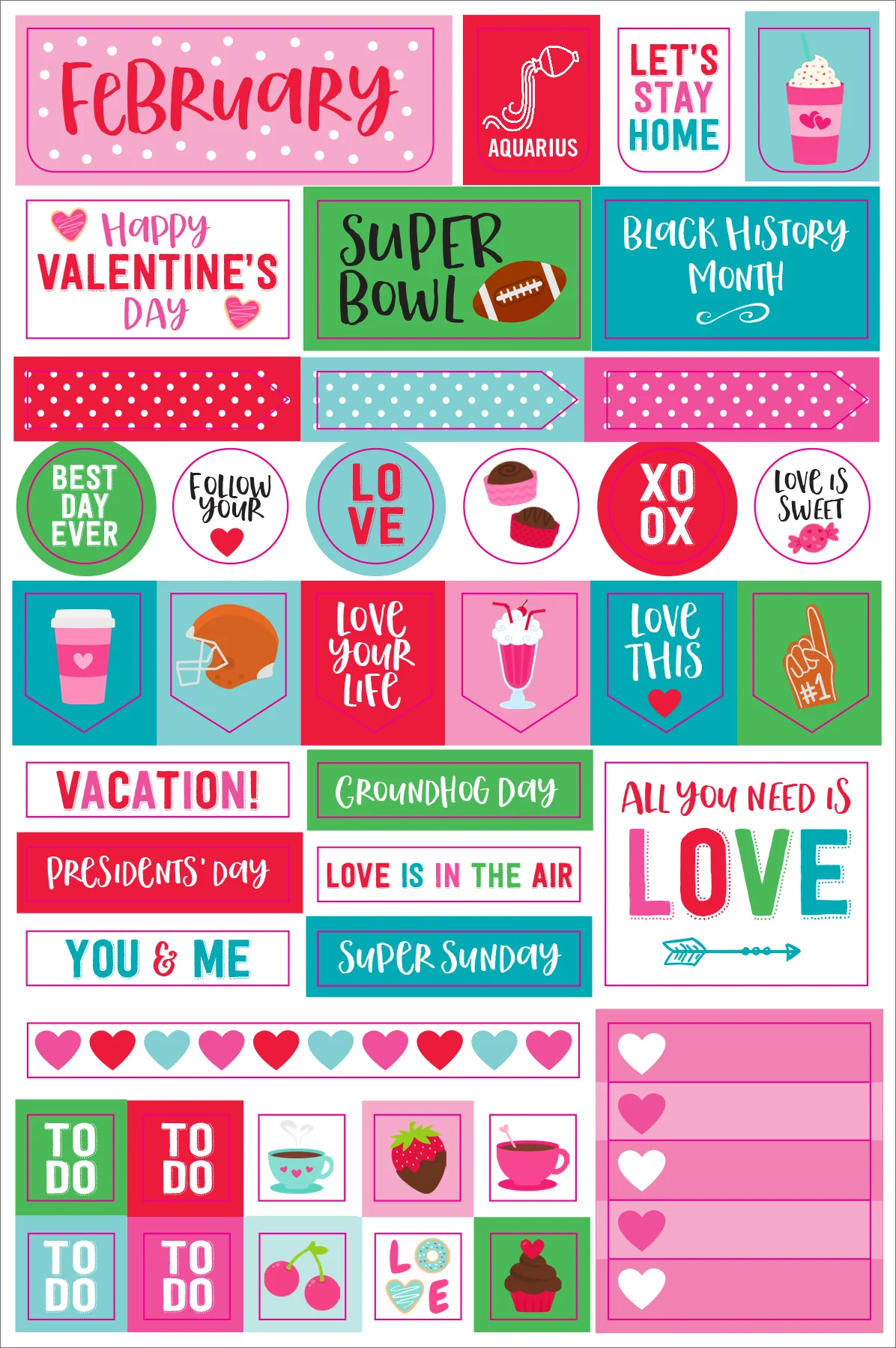 Essentials Monthly Planner Stickers - Image 3