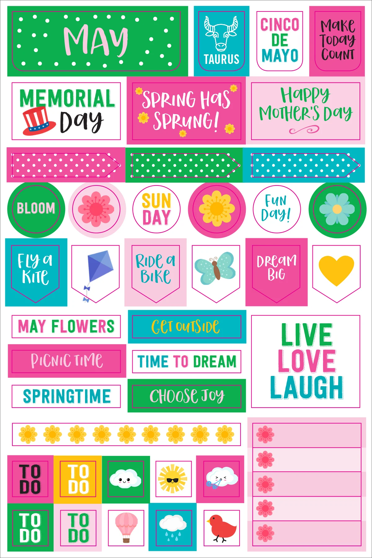 Essentials Monthly Planner Stickers - Image 8