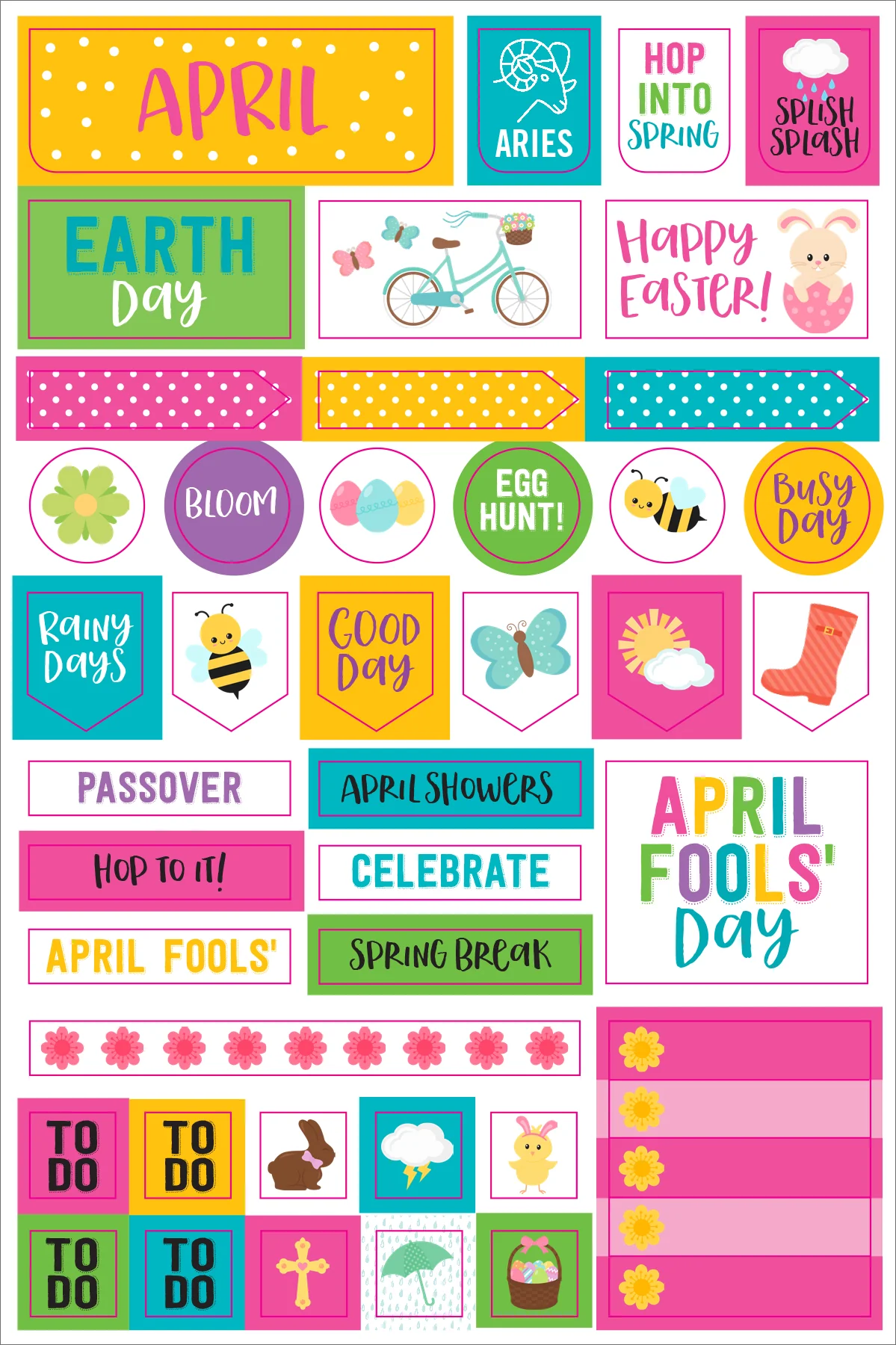 Essentials Monthly Planner Stickers - Image 9