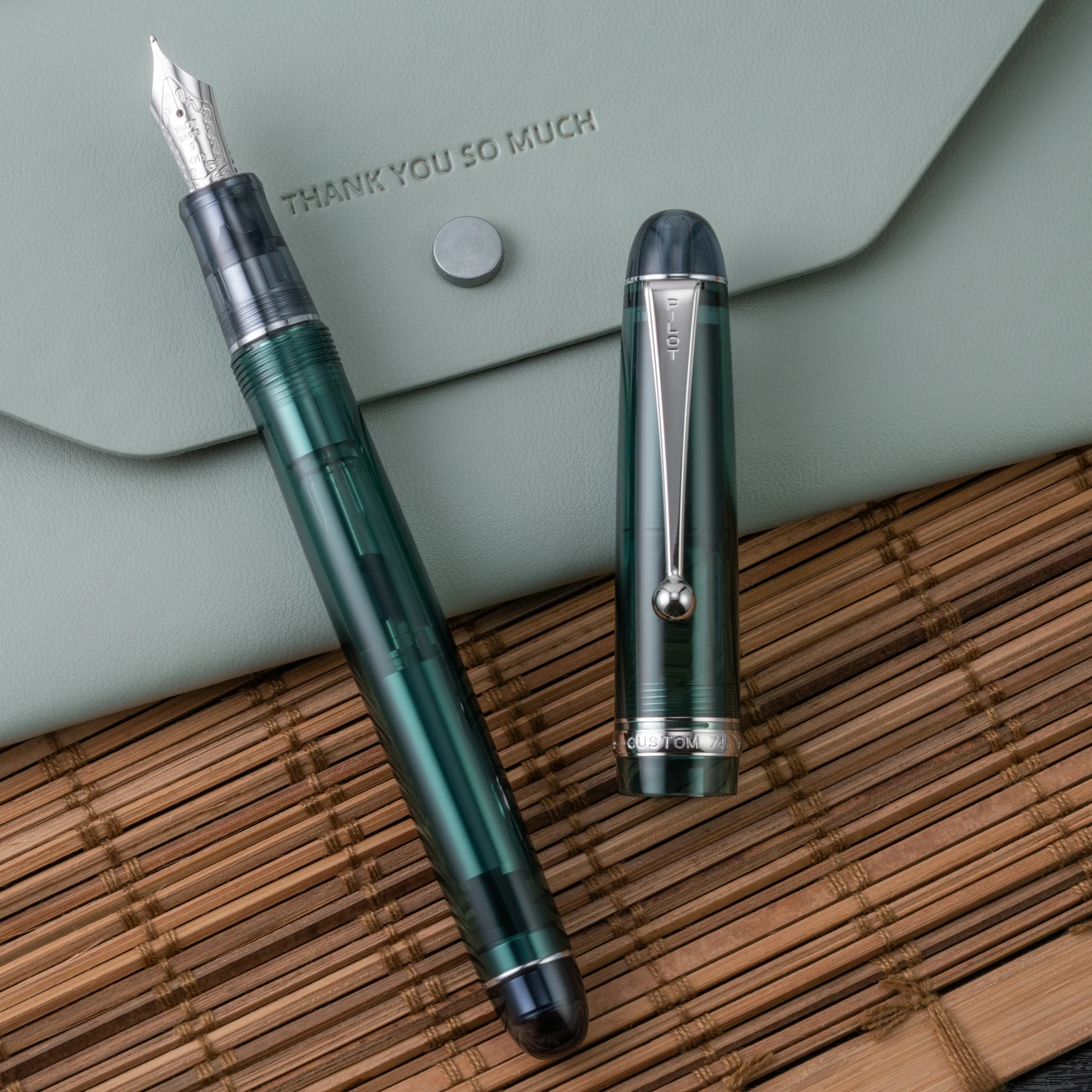 Pilot Custom 74 Fountain Pen - Green - Image 3