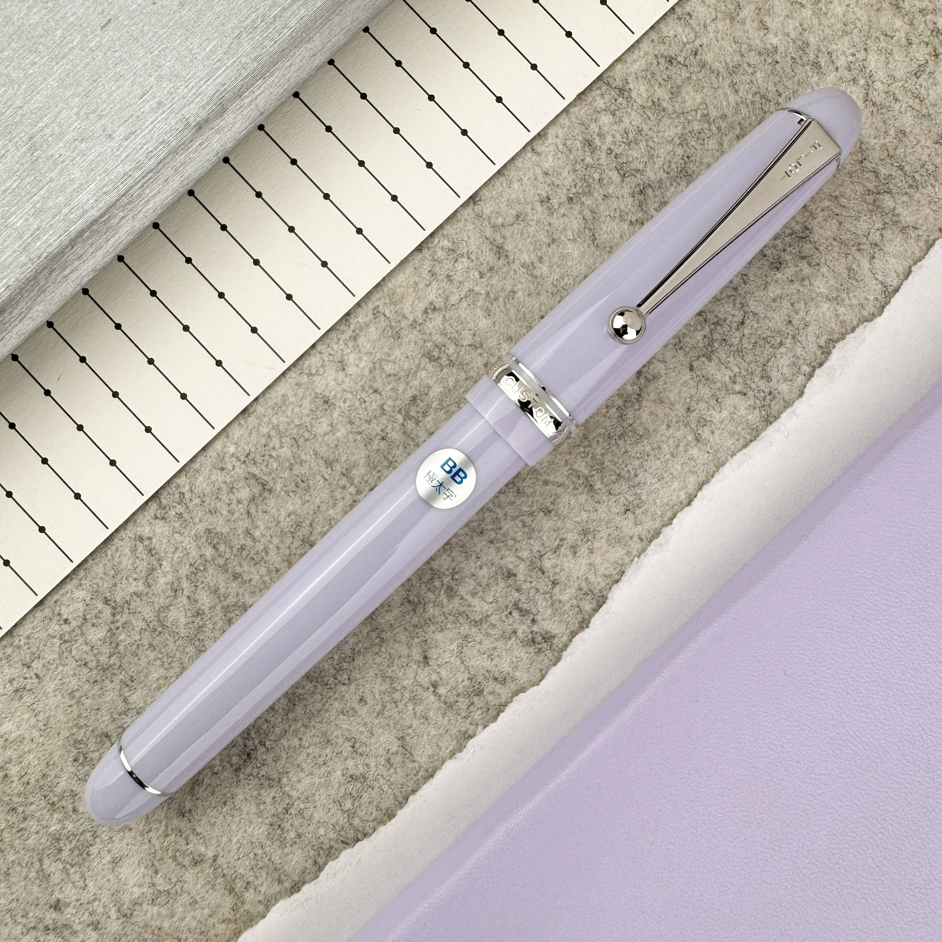 Pilot Custom 74 Fountain Pen - Lavender Fog (Special Edition) - Image 2