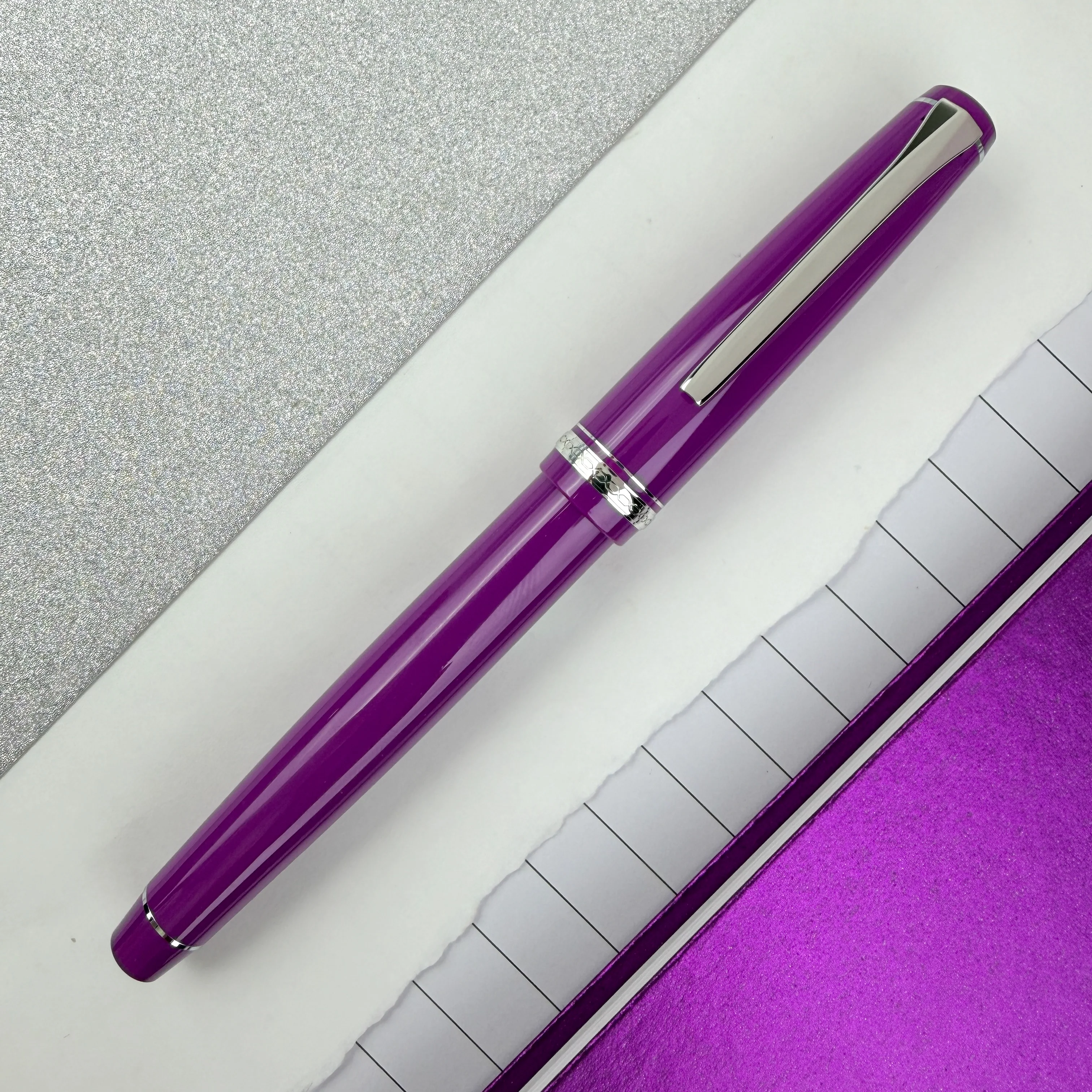 Pilot Falcon Fountain Pen - Purple - Image 2