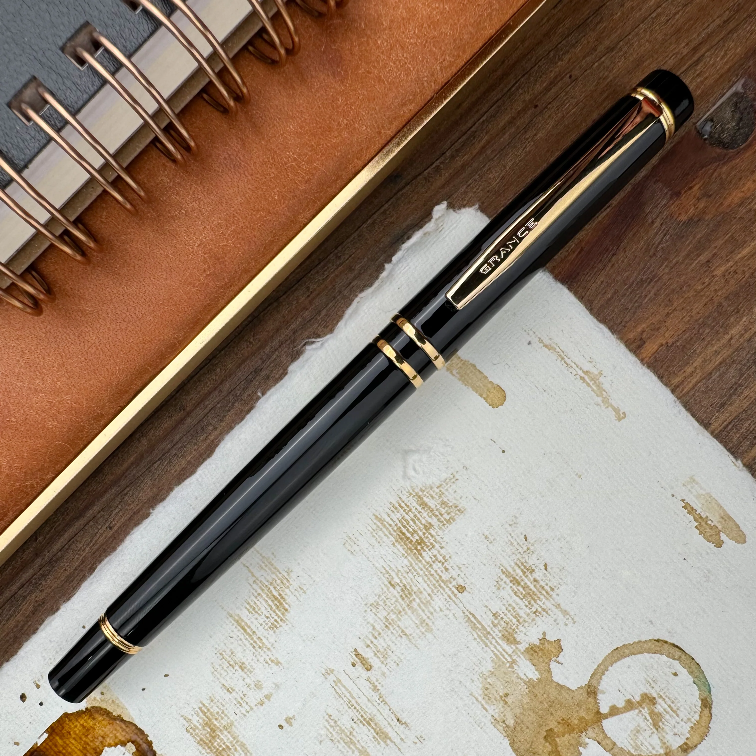 Pilot Grance Fountain Pen - Black - Image 2