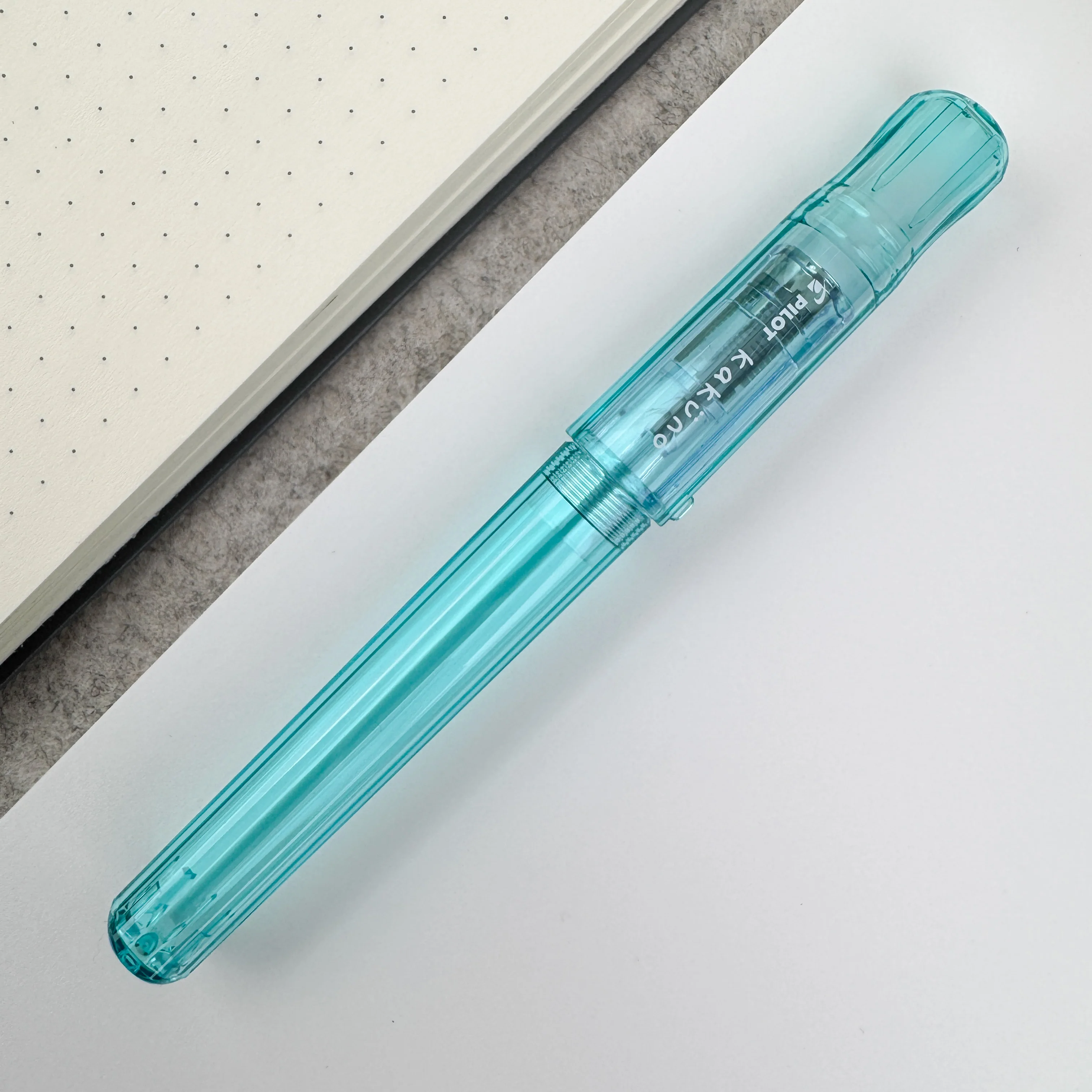 Pilot Kakuno Fountain Pen - Translucent Aqua - Image 2