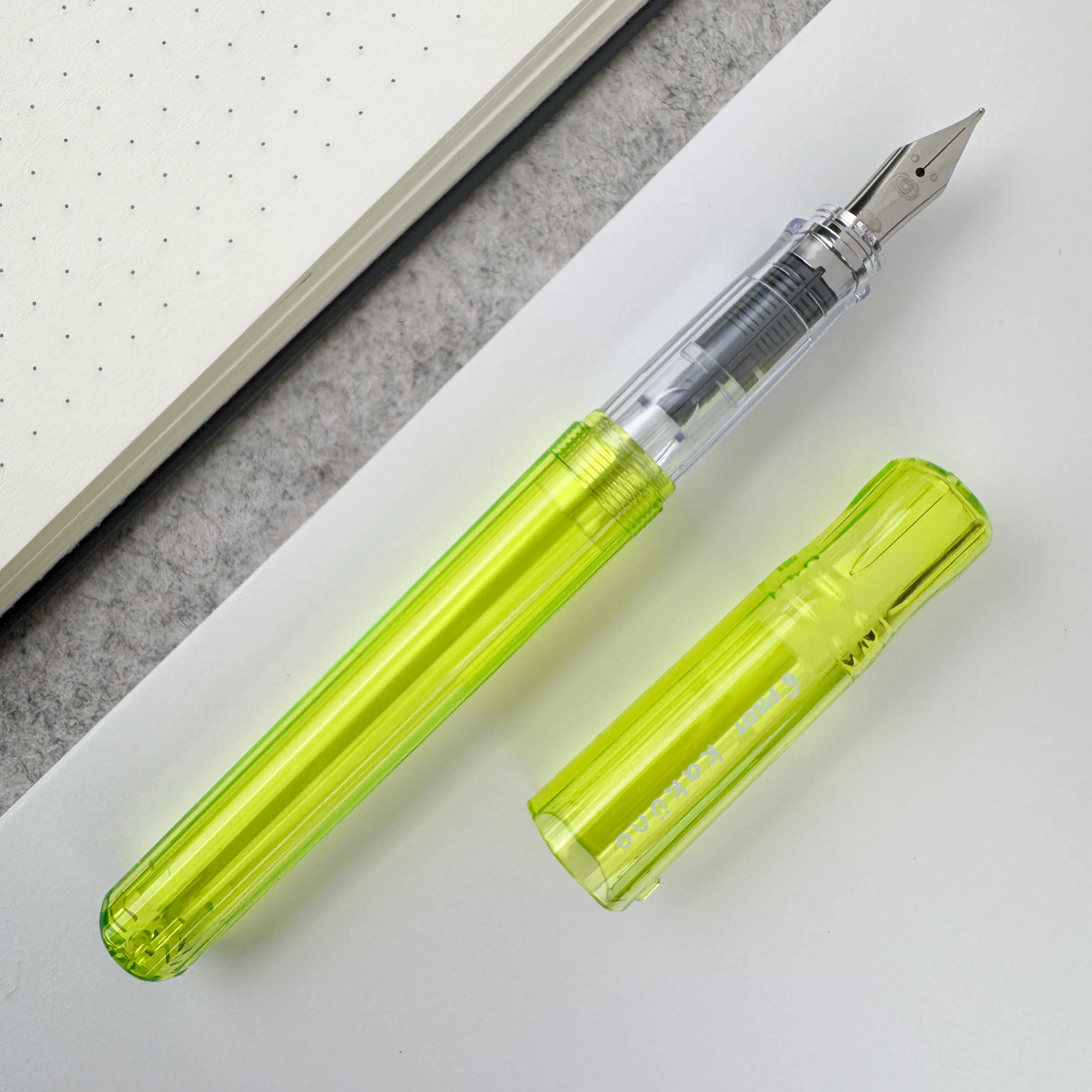 Pilot Kakuno Fountain Pen - Translucent Green