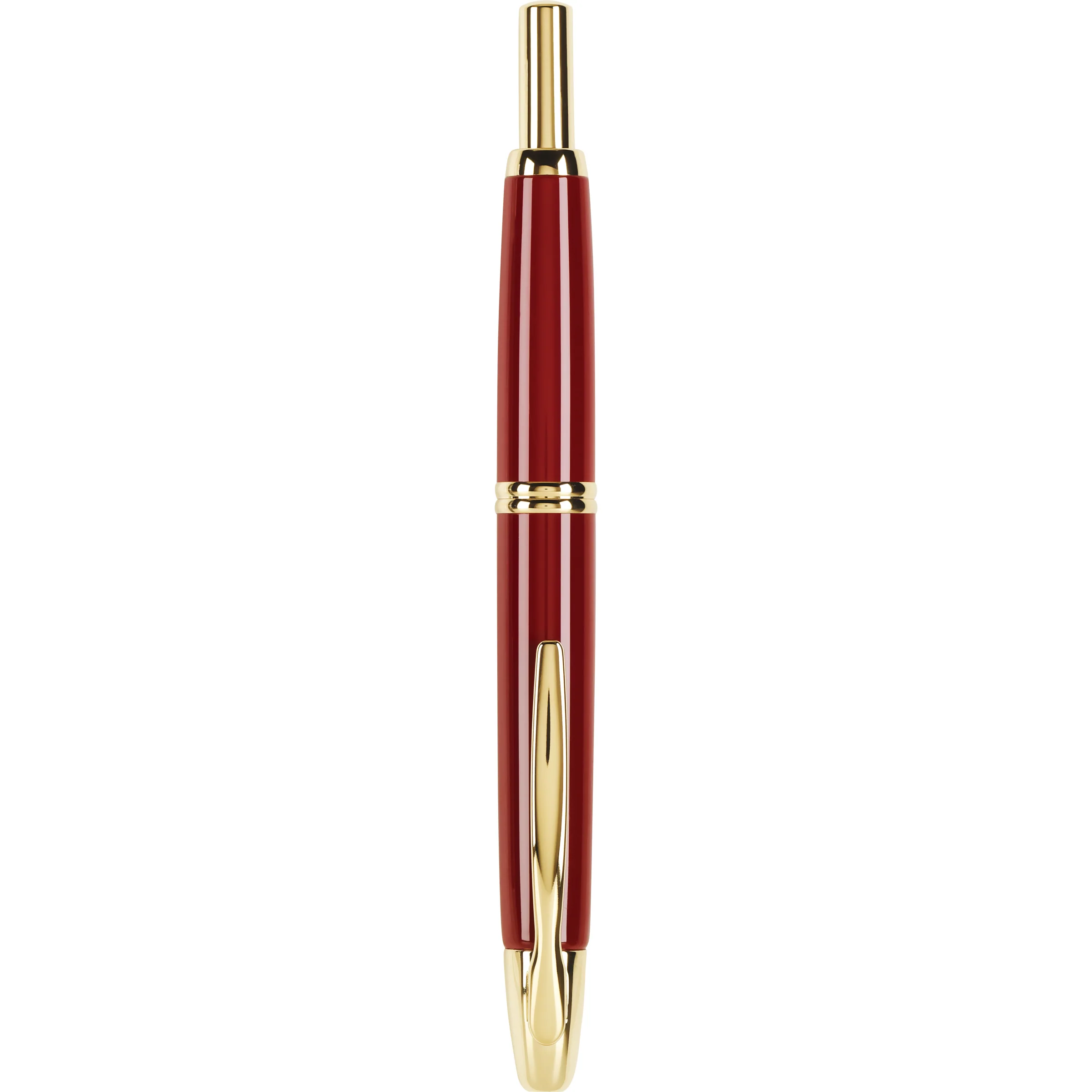 Pilot Vanishing Point Fountain Pen - Red with Gold Trim - Image 4