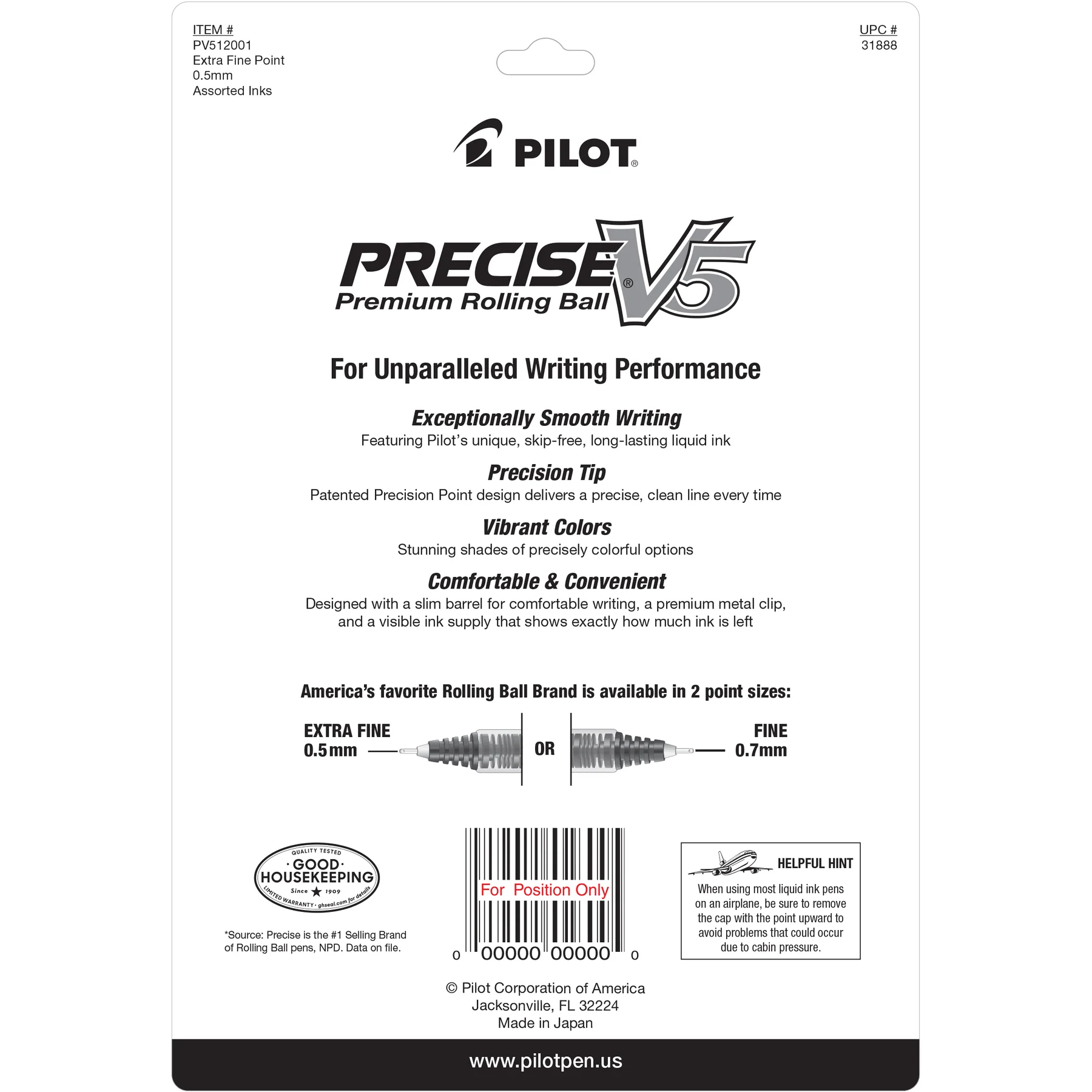 Pilot Precise V5 Rollerball Pens - 12 pack - Image 3
