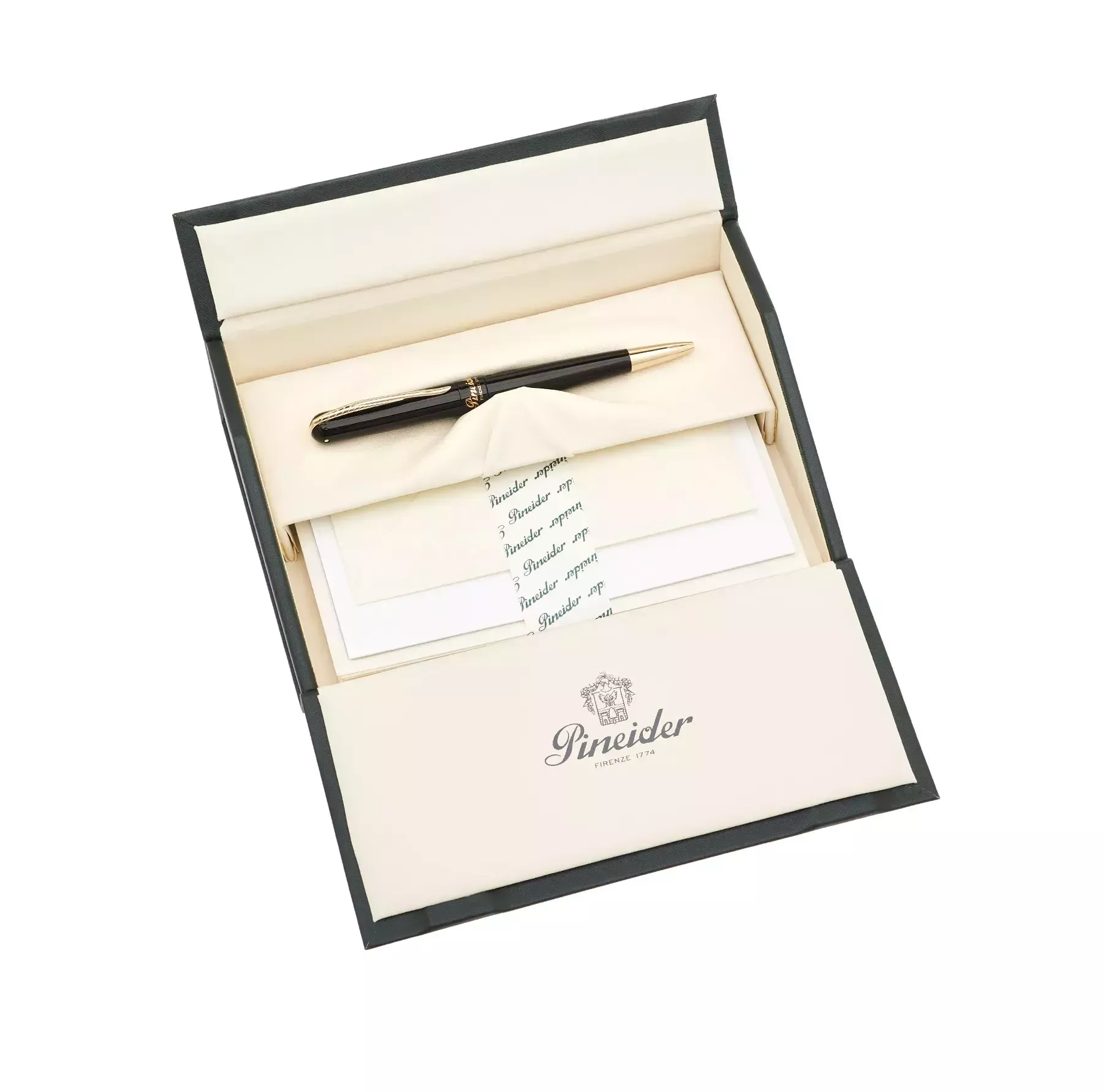 Pineider UR Avatar Anniversary Ballpoint Pen - Black with Gold Trim (Special Edition) - Image 4