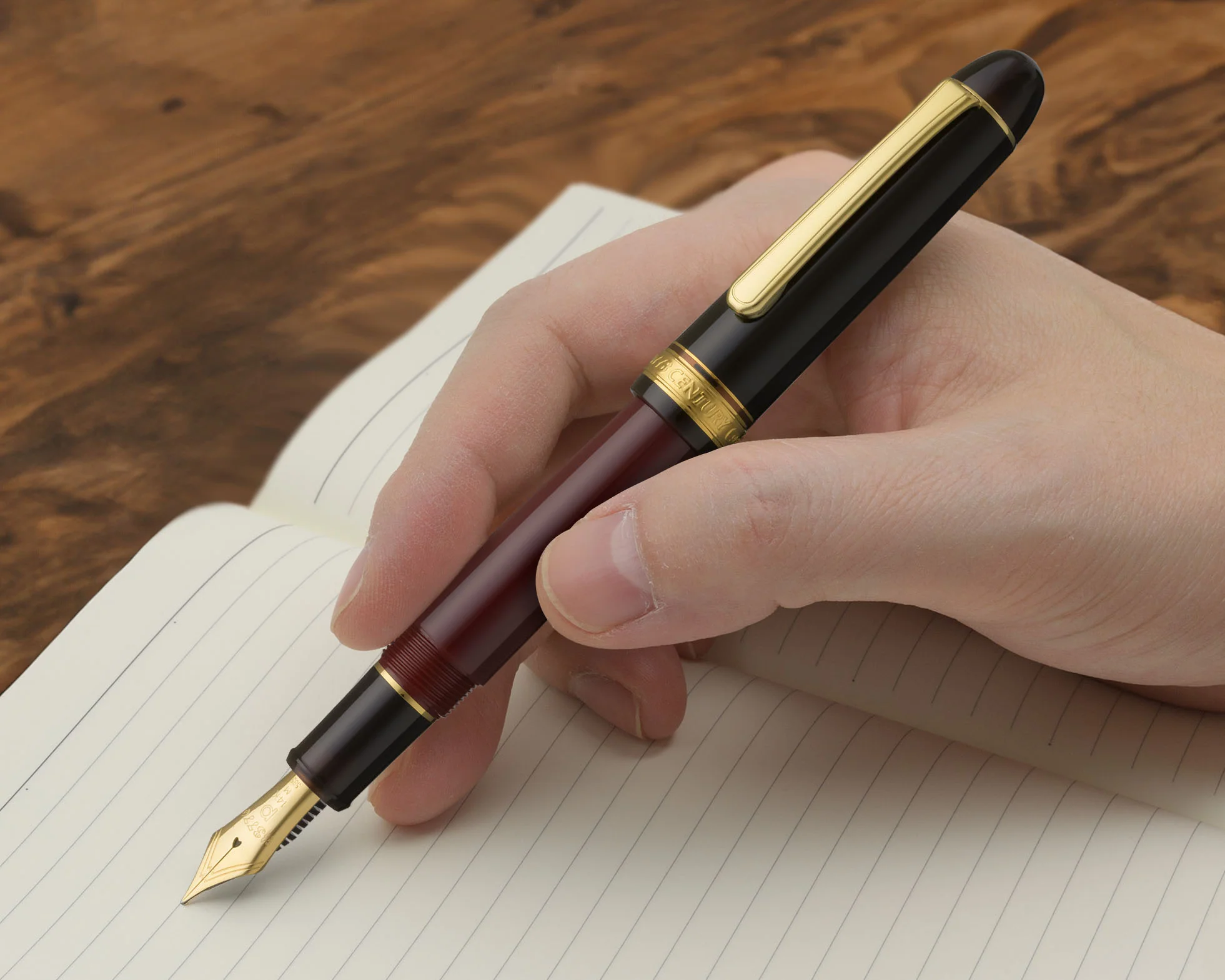 Platinum #3776 Century Fountain Pen - Coffee Jelly (Limited Edition) - Image 3