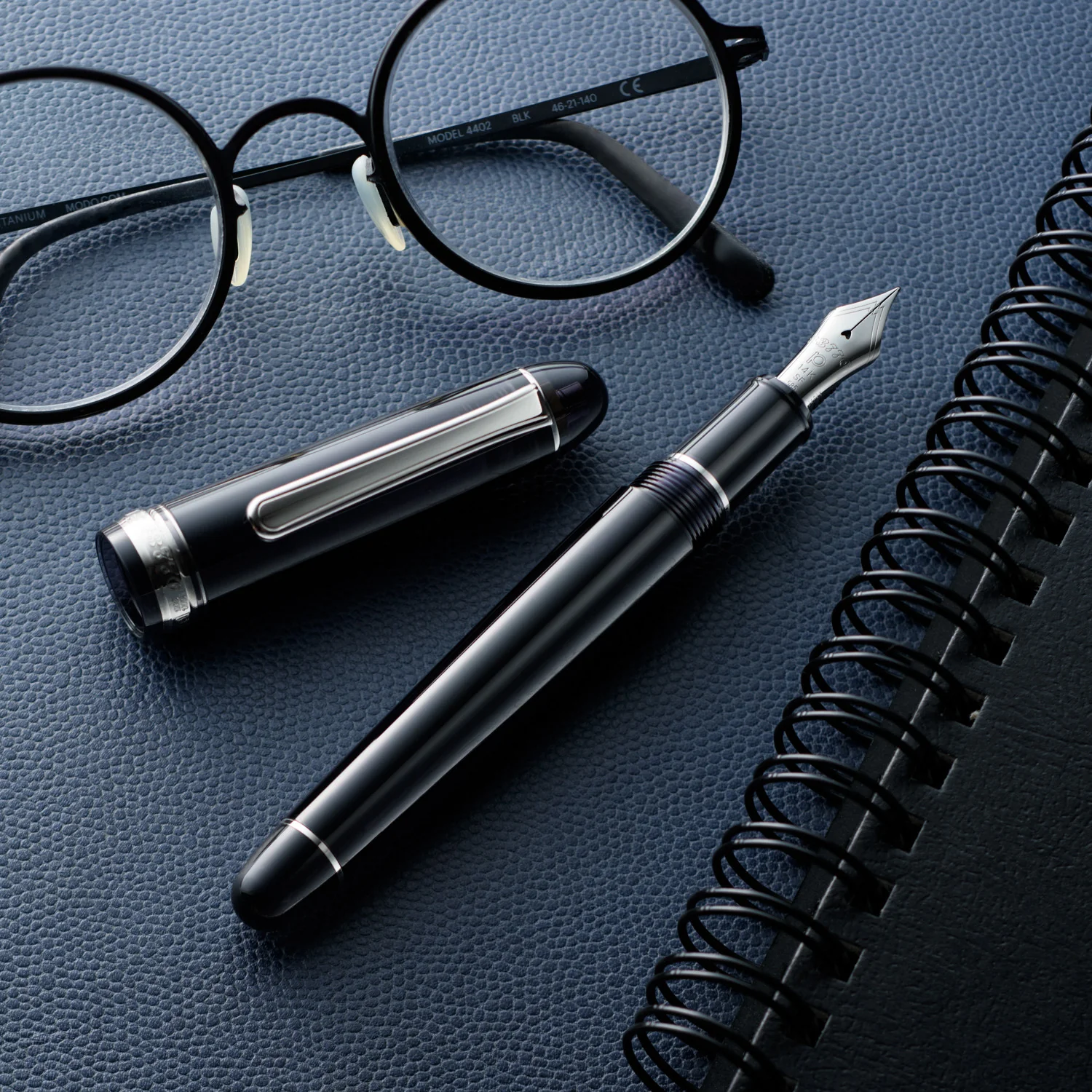 Platinum #3776 Century Fountain Pen - Black Diamond with Rhodium Trim - Image 3