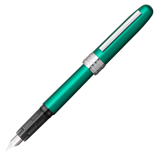 Platinum Plaisir Fountain Pen - Teal Green - Image 2