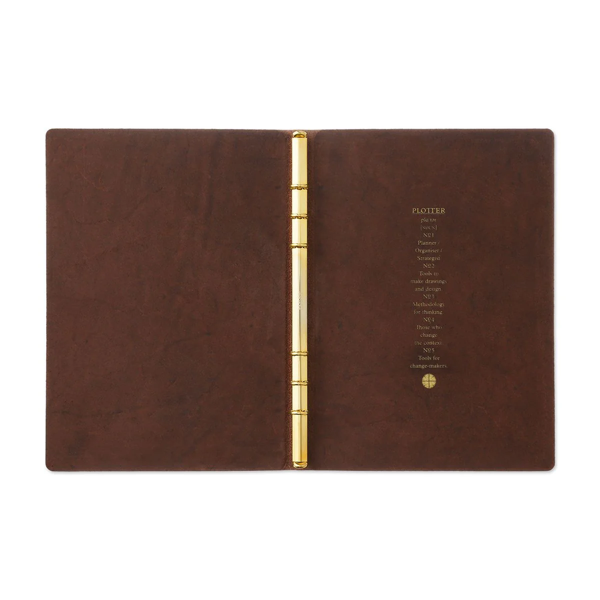Plotter Pueblo 6-Ring Leather Binder - A5 Size - Brown - Image 3