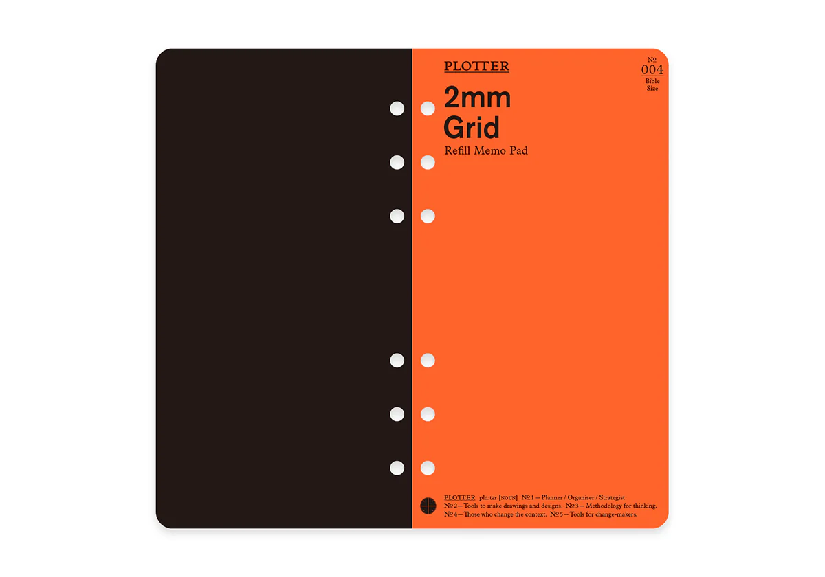 Plotter Refill Memo Pad - Grid - Bible Size - Image 8