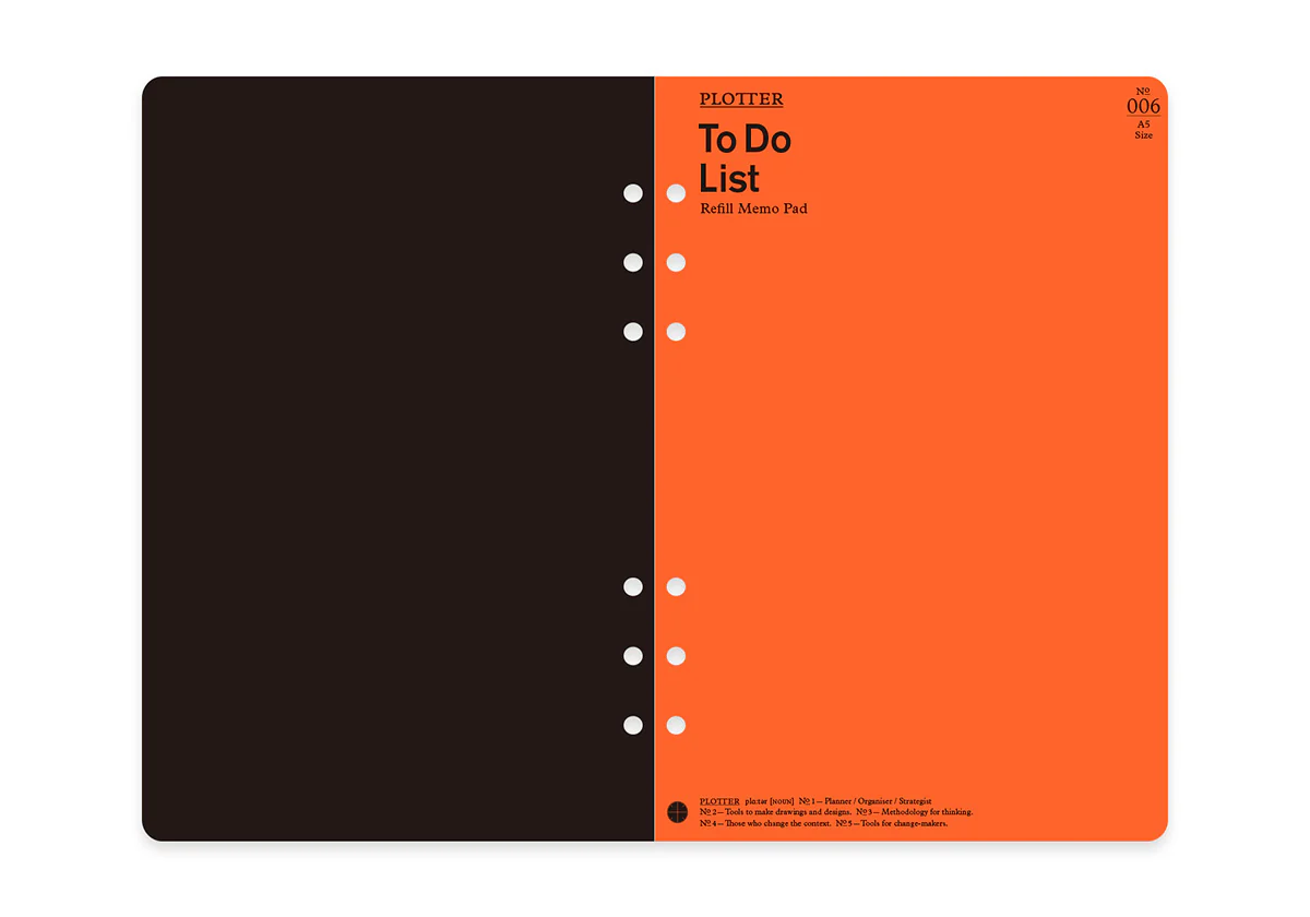 Plotter Refill Memo Pad - To Do List - A5 Size - Image 7