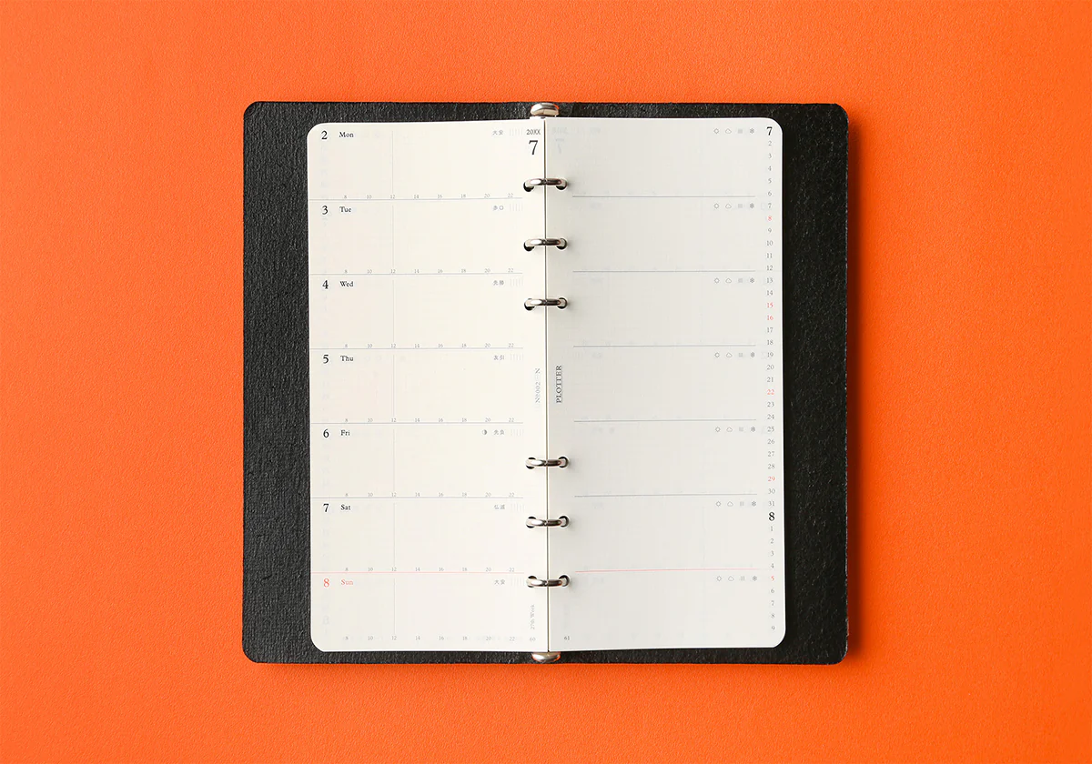 Plotter Weekly Schedule Refill 2026 - Narrow Size - Image 3