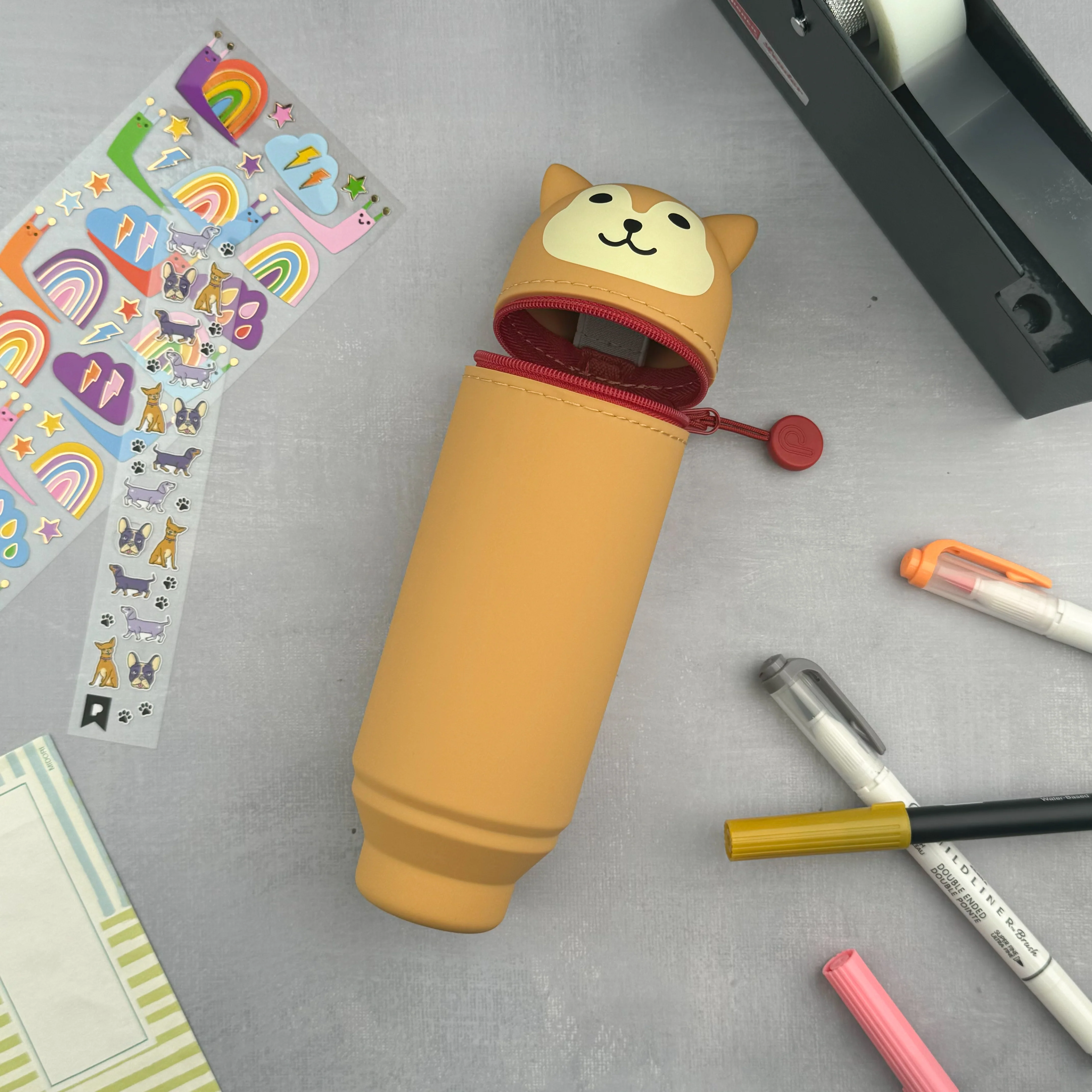 PuniLabo Stand Up Pen Case - Shiba Dog - Image 2