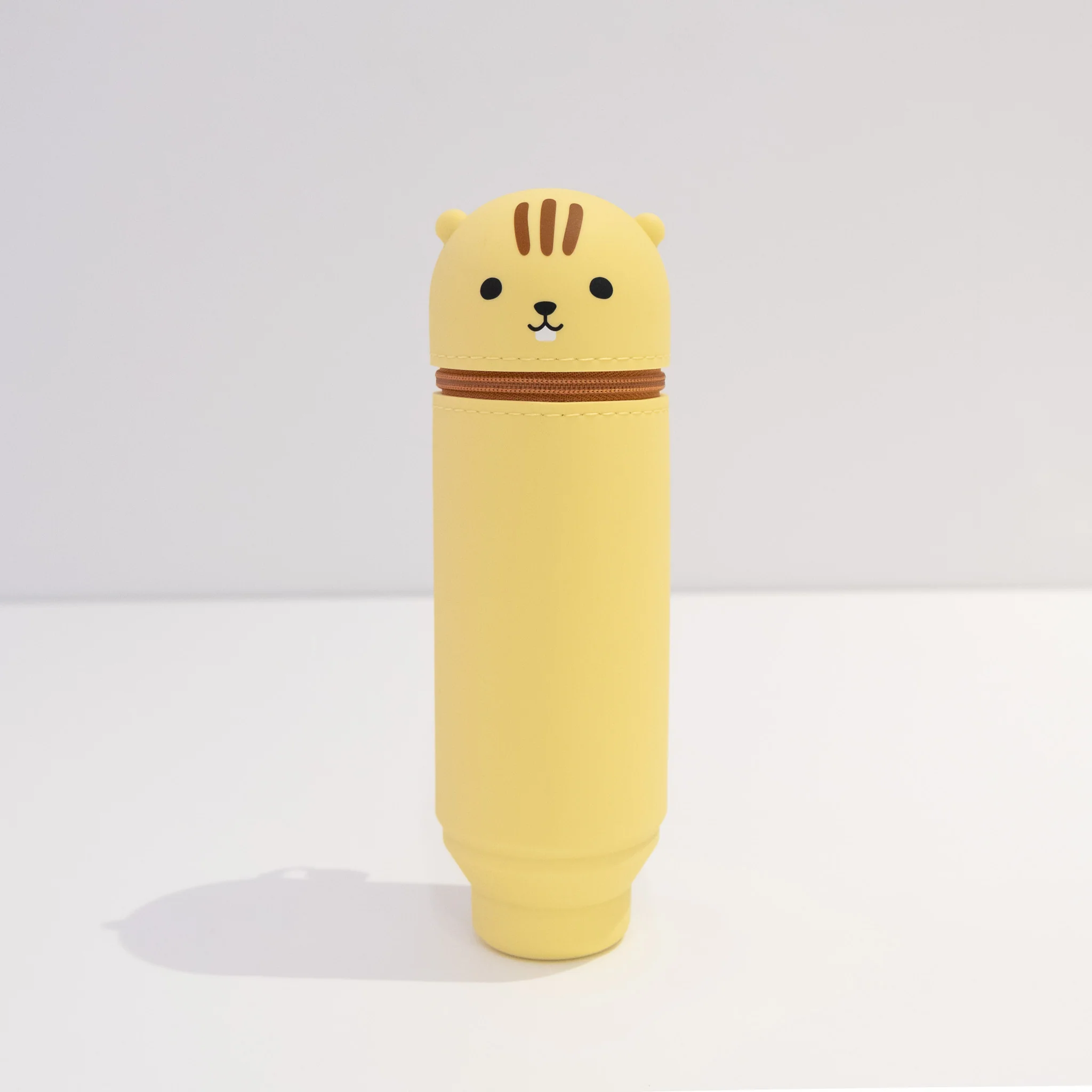 PuniLabo Stand Up Pen Case - Yellow Squirrel - Image 3