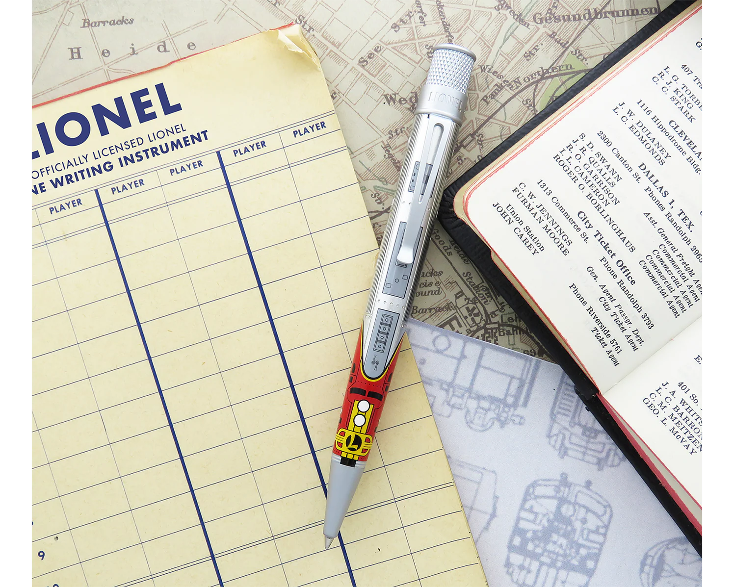 Retro 51 Lionel Trains Tornado Rollerball Pen - Super Chief - Image 4