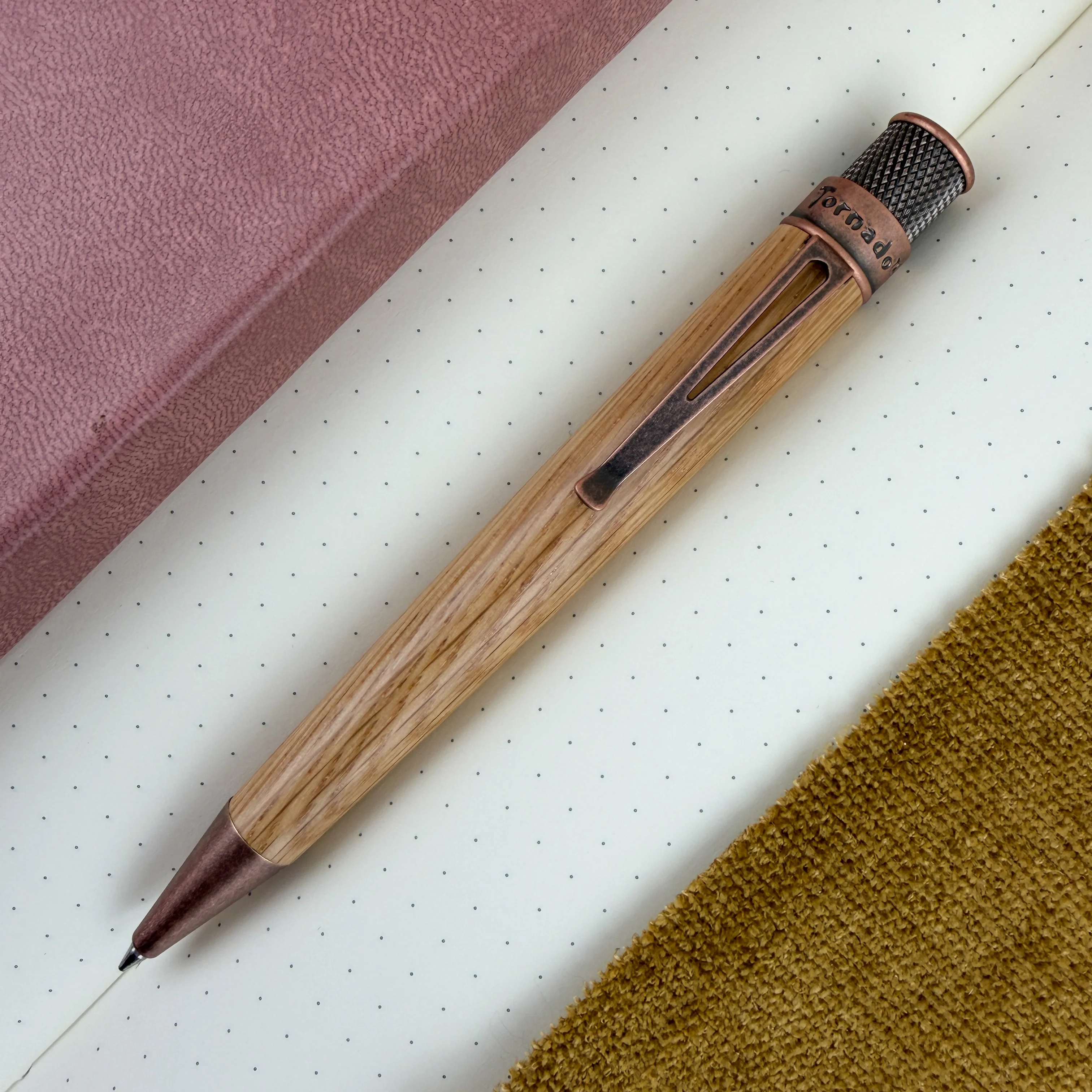 Retro 51 Tornado Woodworks Rollerball Pen - Bourbon Barrel
