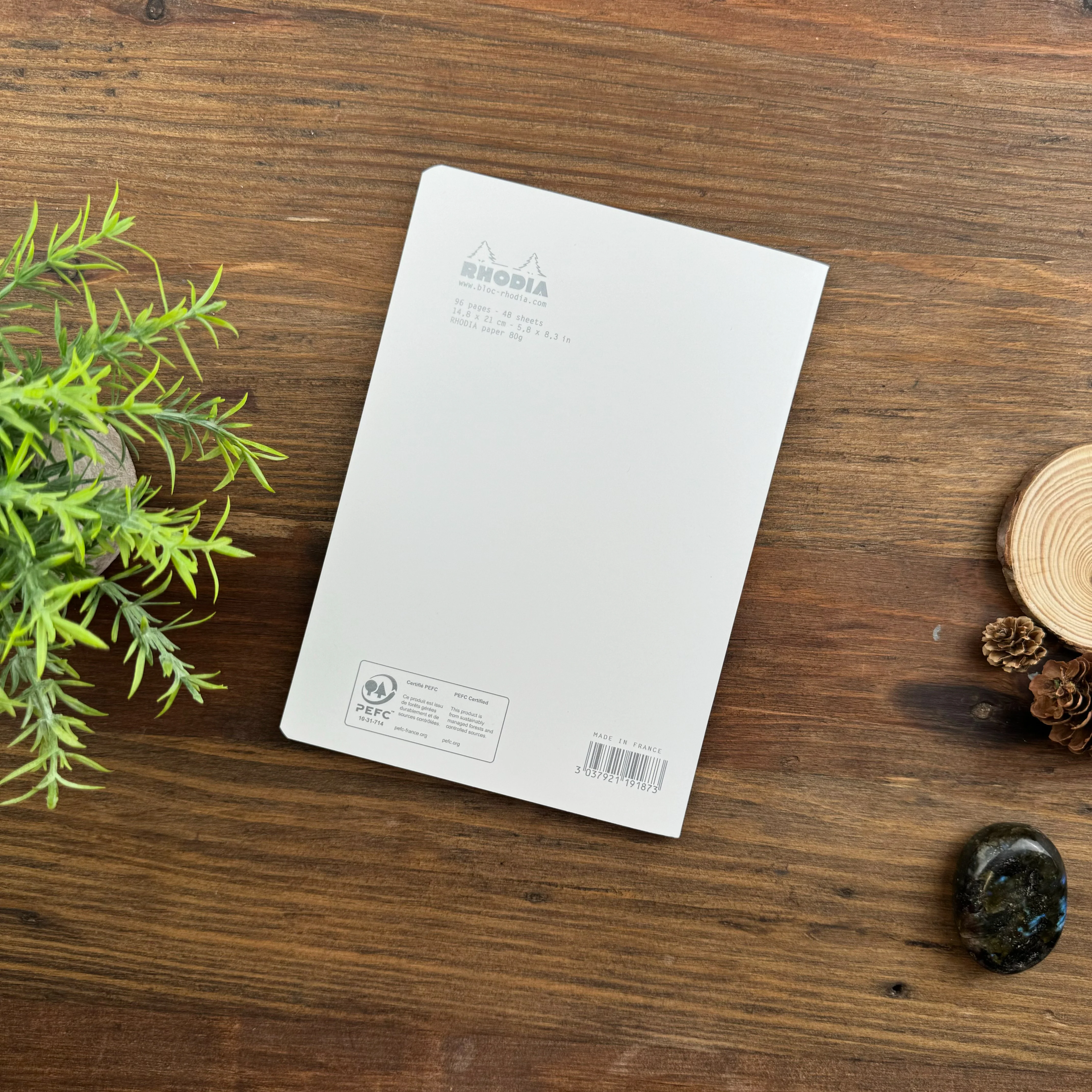 Rhodia "Ice" Staplebound Notebook, Lined Paper, 6" x 8 1/4" (A5) - Image 3