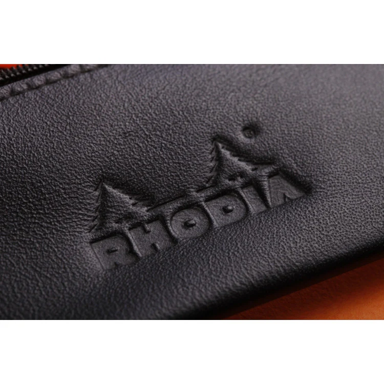Rhodia Pencil Case - 8 11/16 x 3 3/8 - Black - Image 3